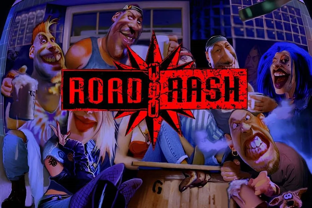 Màn hình menu của trò chơi Road Rash, gợi nhớ về thời kỳ vàng son của cheat codes