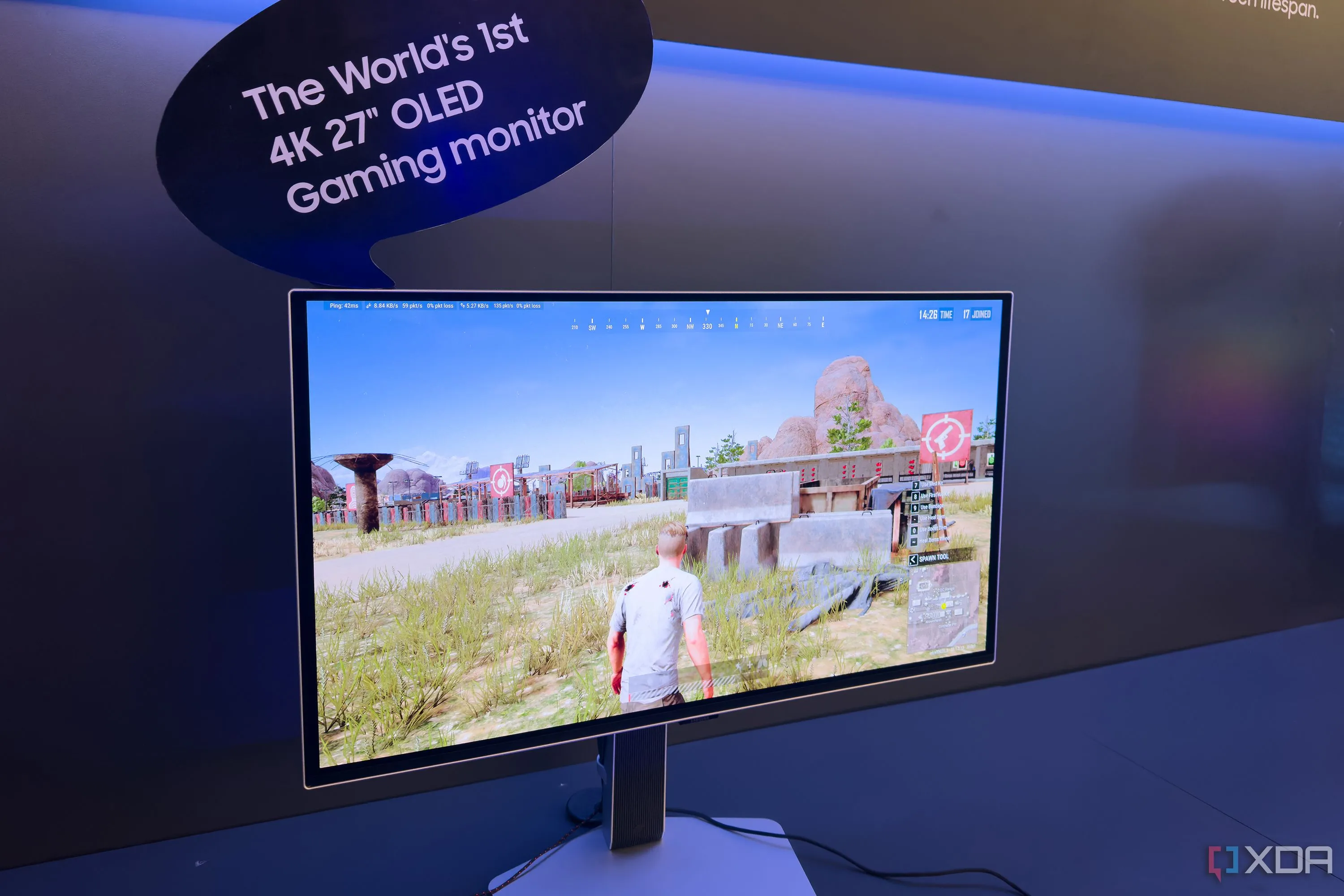 Màn hình Samsung Odyssey OLED G8 27 inch 4K, minh họa nhu cầu VRAM cao cho trải nghiệm chơi game 4K