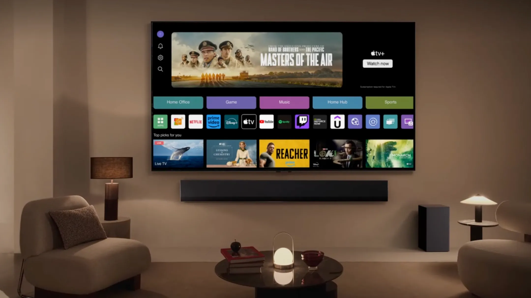 Màn hình TV LG UT70 Series 65 inch hiển thị chất lượng hình ảnh 4K sắc nét