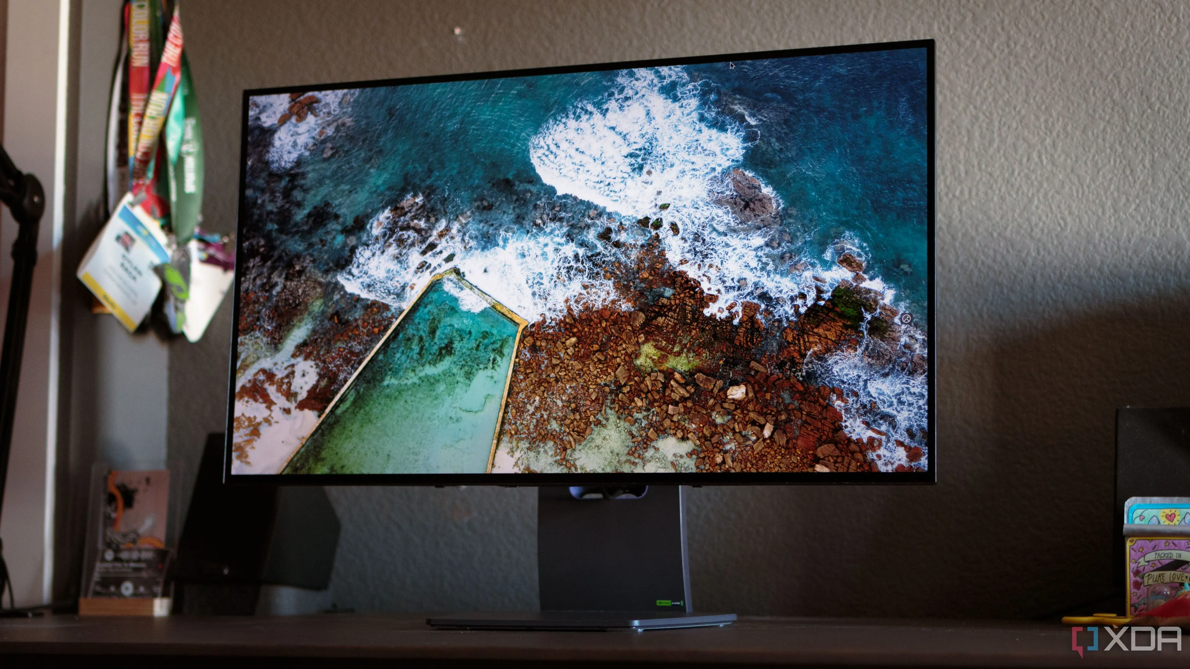 Mặt trước của màn hình LG 32GS95UE, lý tưởng cho gaming 4K