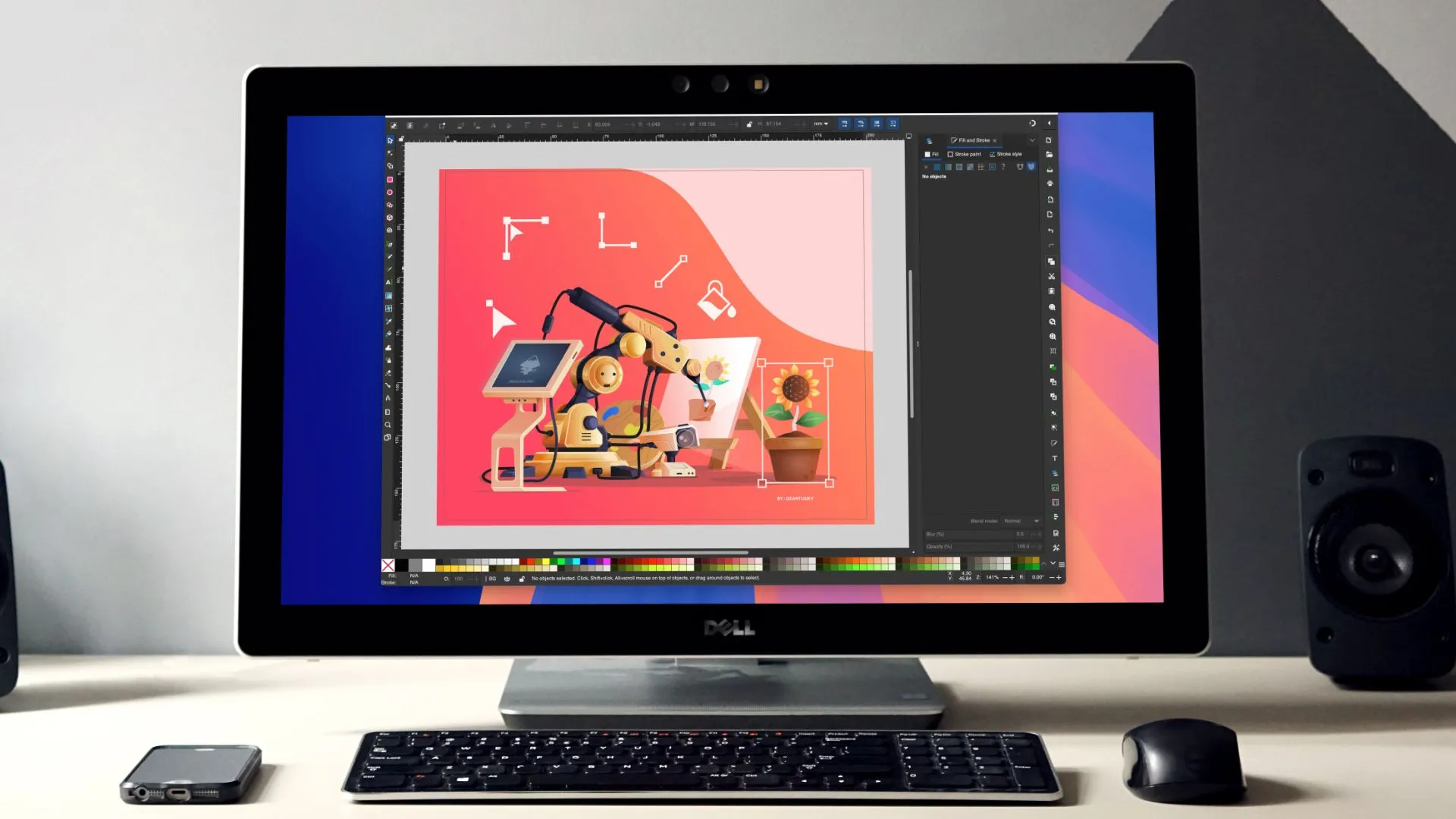 Minh họa các giải pháp thay thế Adobe Illustrator miễn phí và mã nguồn mở cho người dùng sáng tạo.