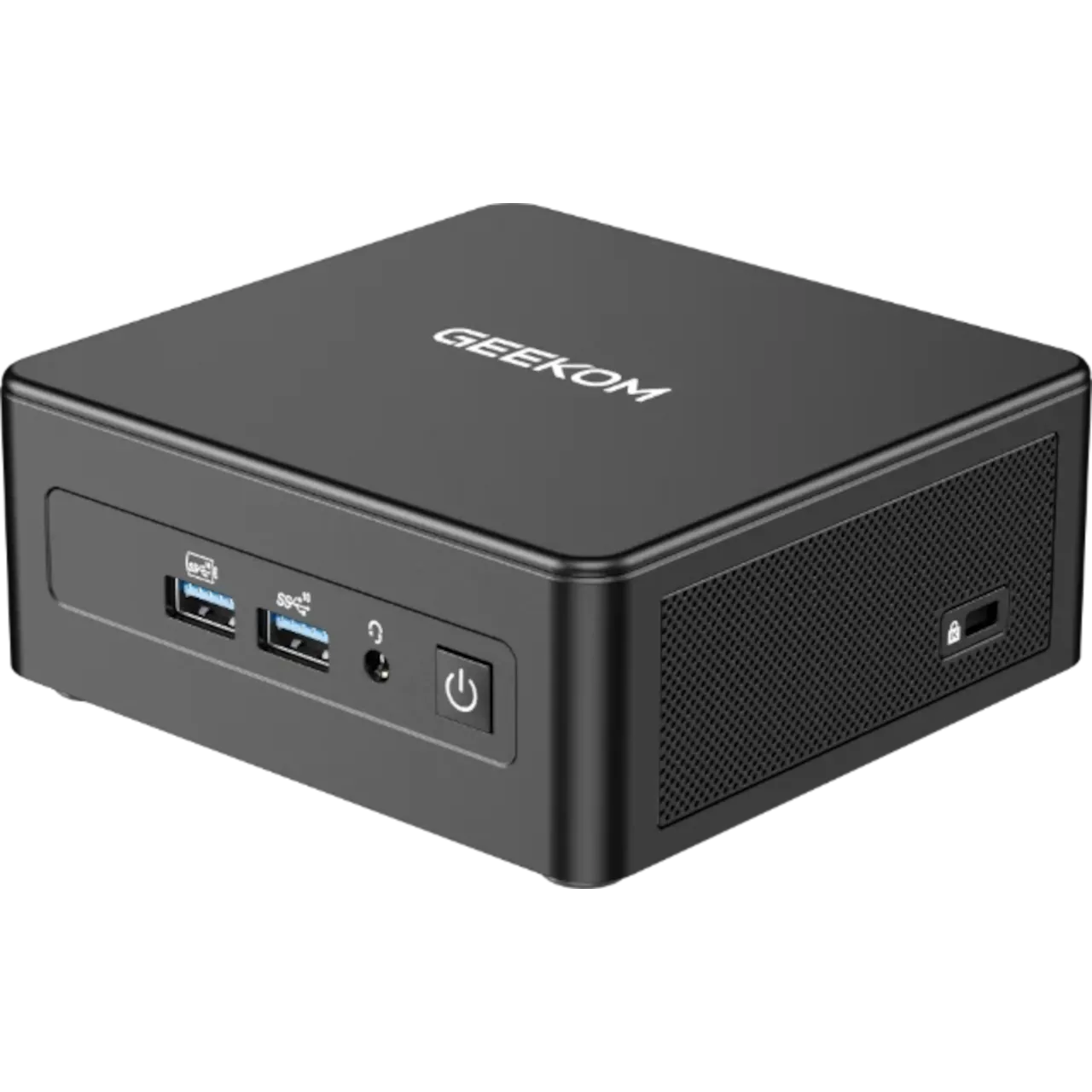 Mini PC Geekom IT15 với bộ xử lý Intel Core Ultra 9 285H, minh họa thiết bị trong bài đánh giá.