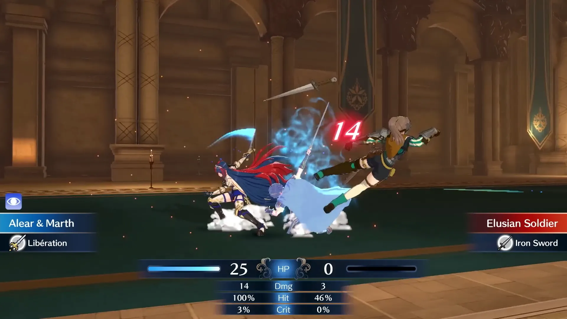 Một cảnh chiến đấu trong Fire Emblem Engage, nơi tính năng chết vĩnh viễn (permadeath) tạo ra những quyết định chiến thuật đầy thử thách.
