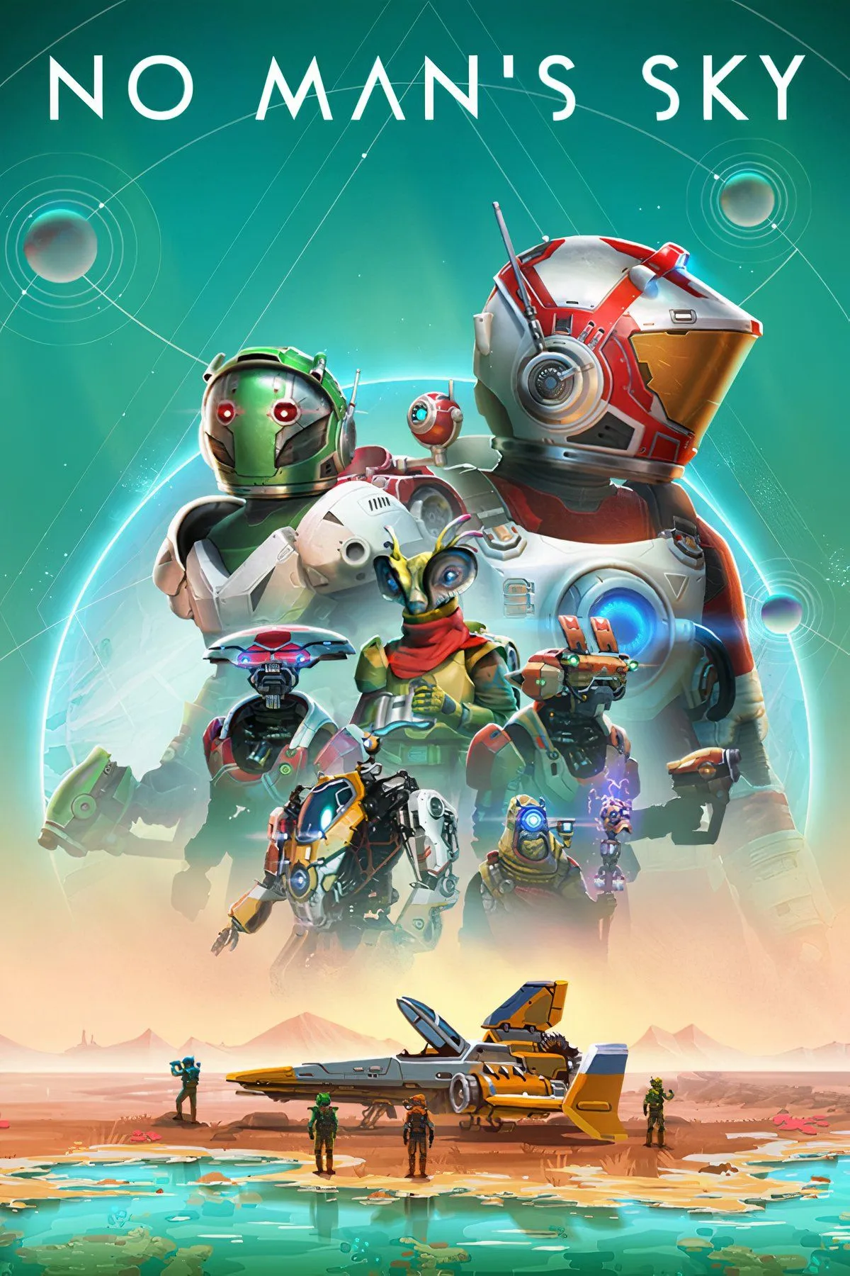 Một cảnh quan hành tinh đa dạng trong No Man's Sky, minh họa cho vũ trụ khám phá rộng lớn sau các bản cập nhật.