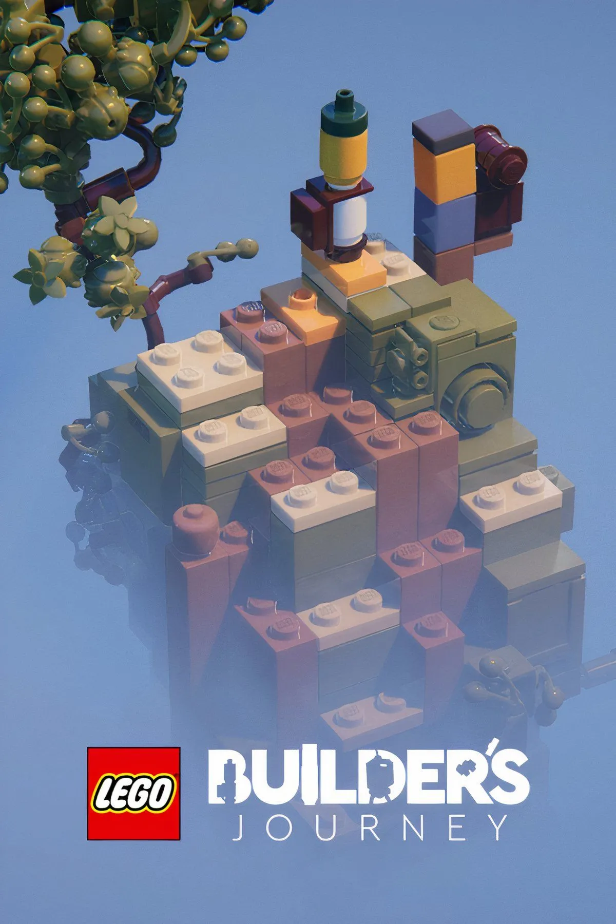 Một cảnh trong game LEGO Builder's Journey với các khối LEGO được xếp hình nghệ thuật