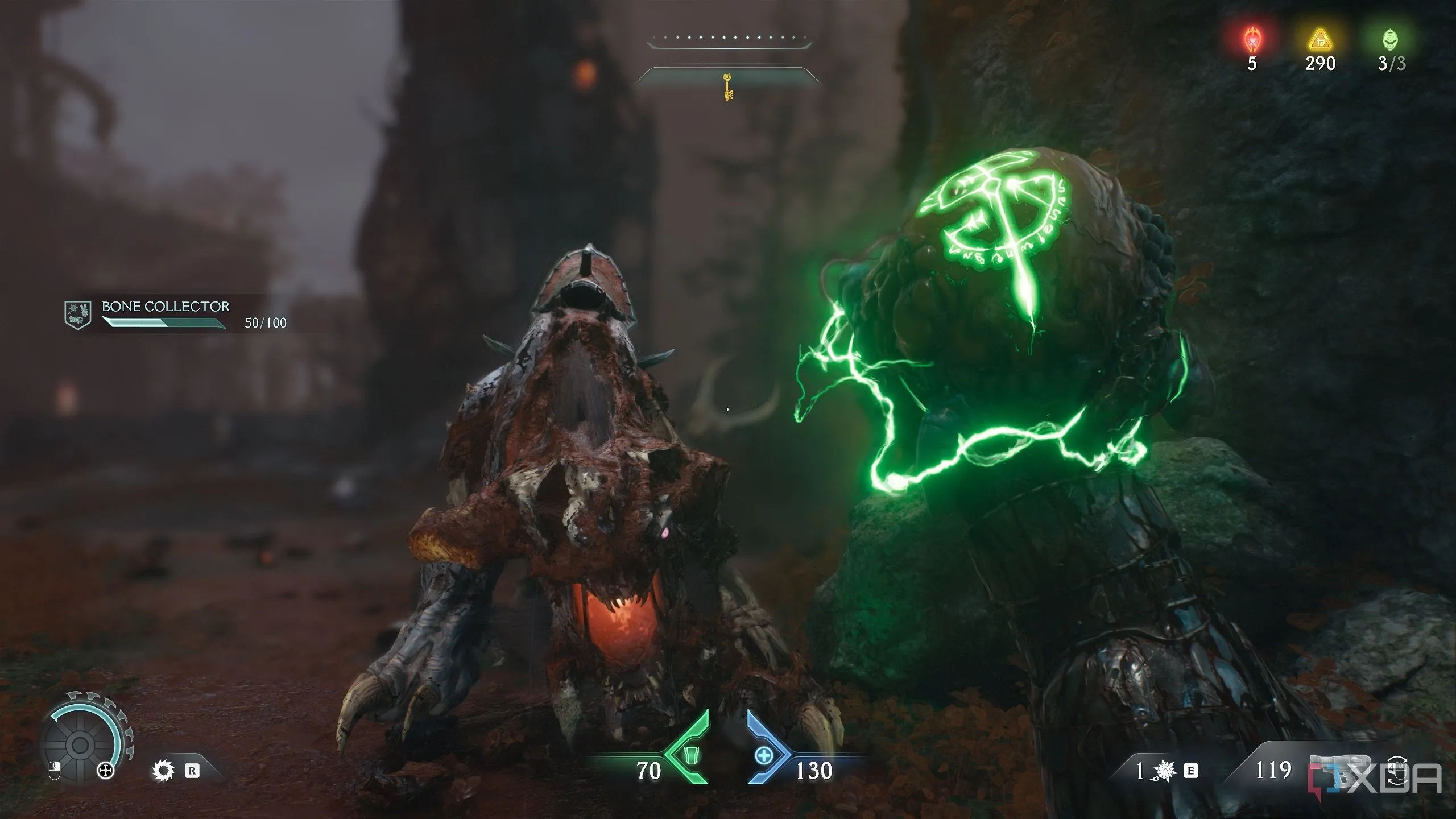 Một Demonic Essence tăng tối đa máu trong Doom: The Dark Ages.