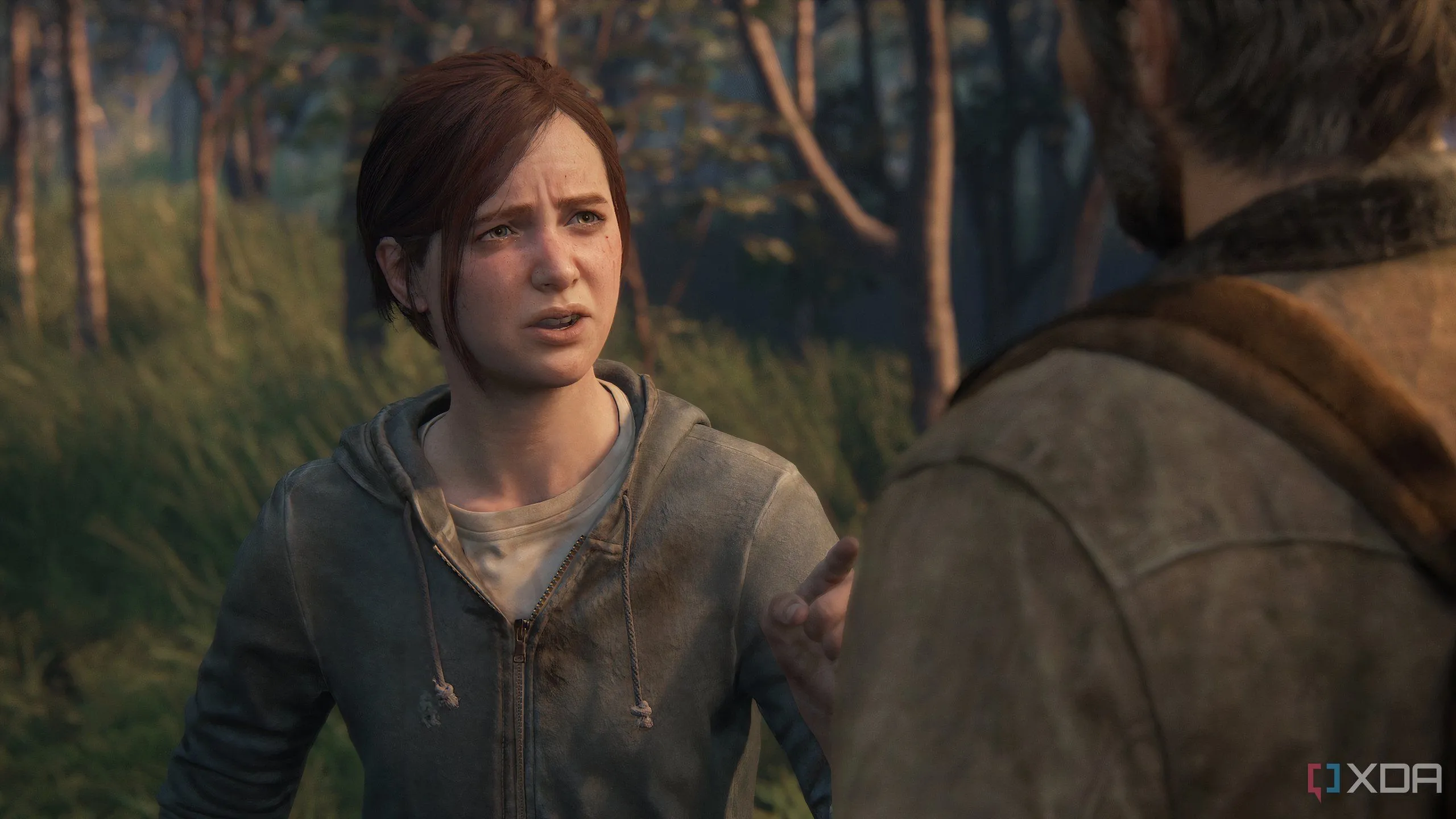 Một khoảnh khắc đối thoại đầy cảm xúc giữa Ellie và Joel trong The Last of Us Part II Remastered, làm nổi bật sự phức tạp trong mối quan hệ của họ.