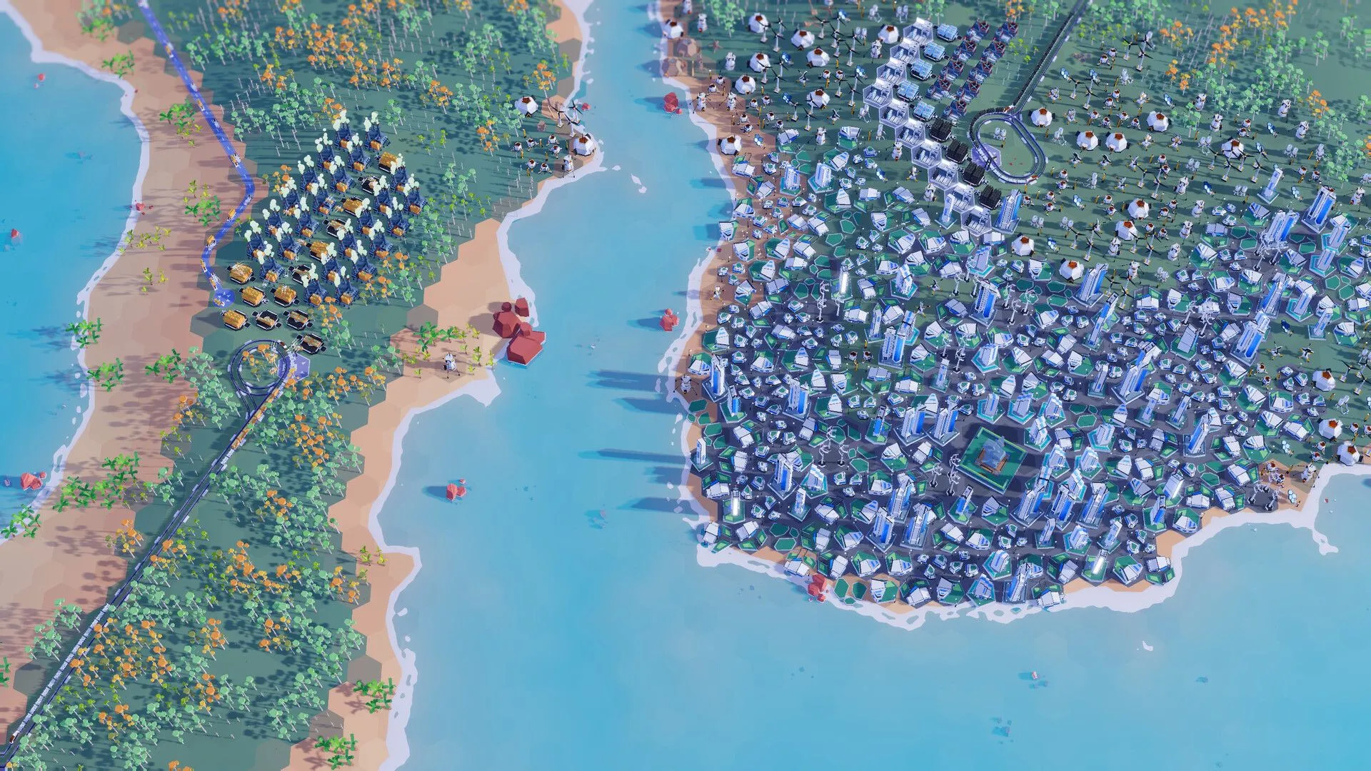 Một khu vực đã được kiến tạo trong Plan B Terraform với cây xanh và nguồn nước