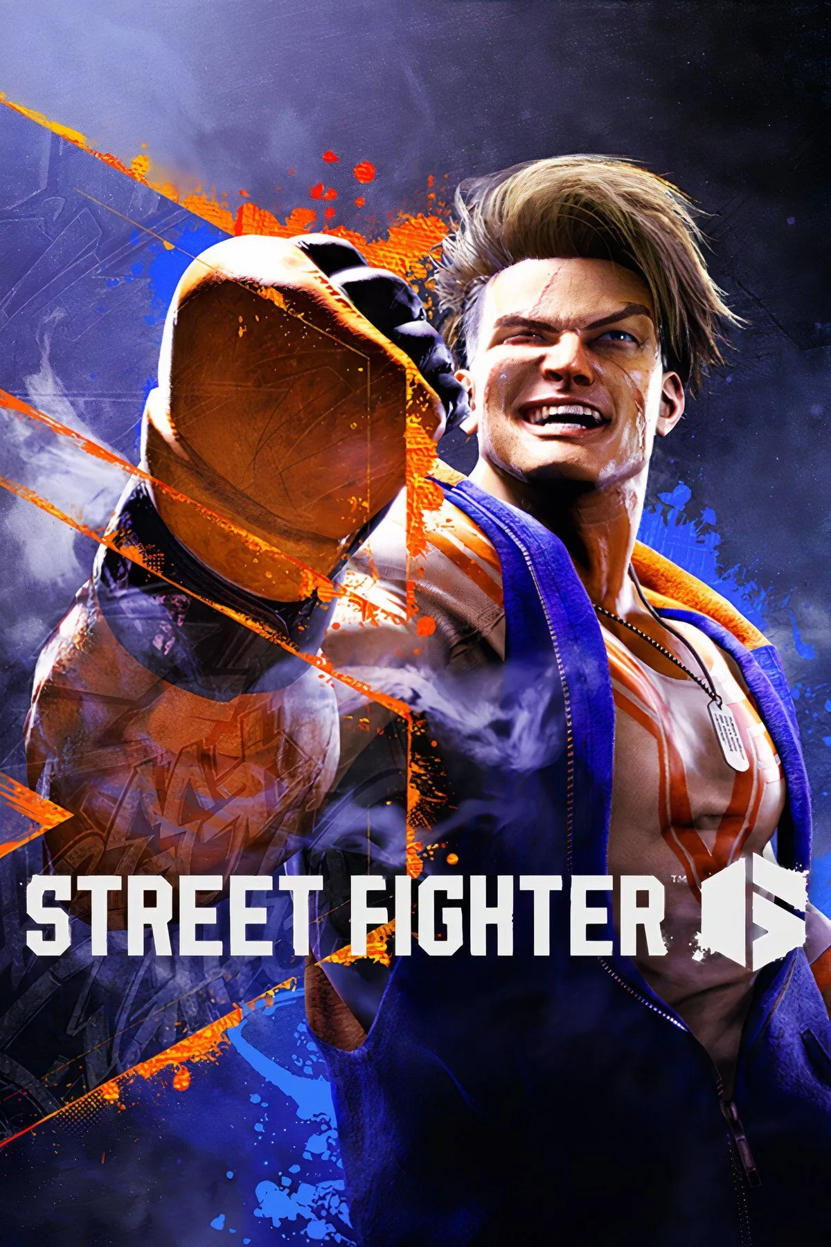 Một nhân vật chiến đấu trong Street Fighter 6 với hiệu ứng chiêu thức đẹp mắt và môi trường đấu trường ấn tượng