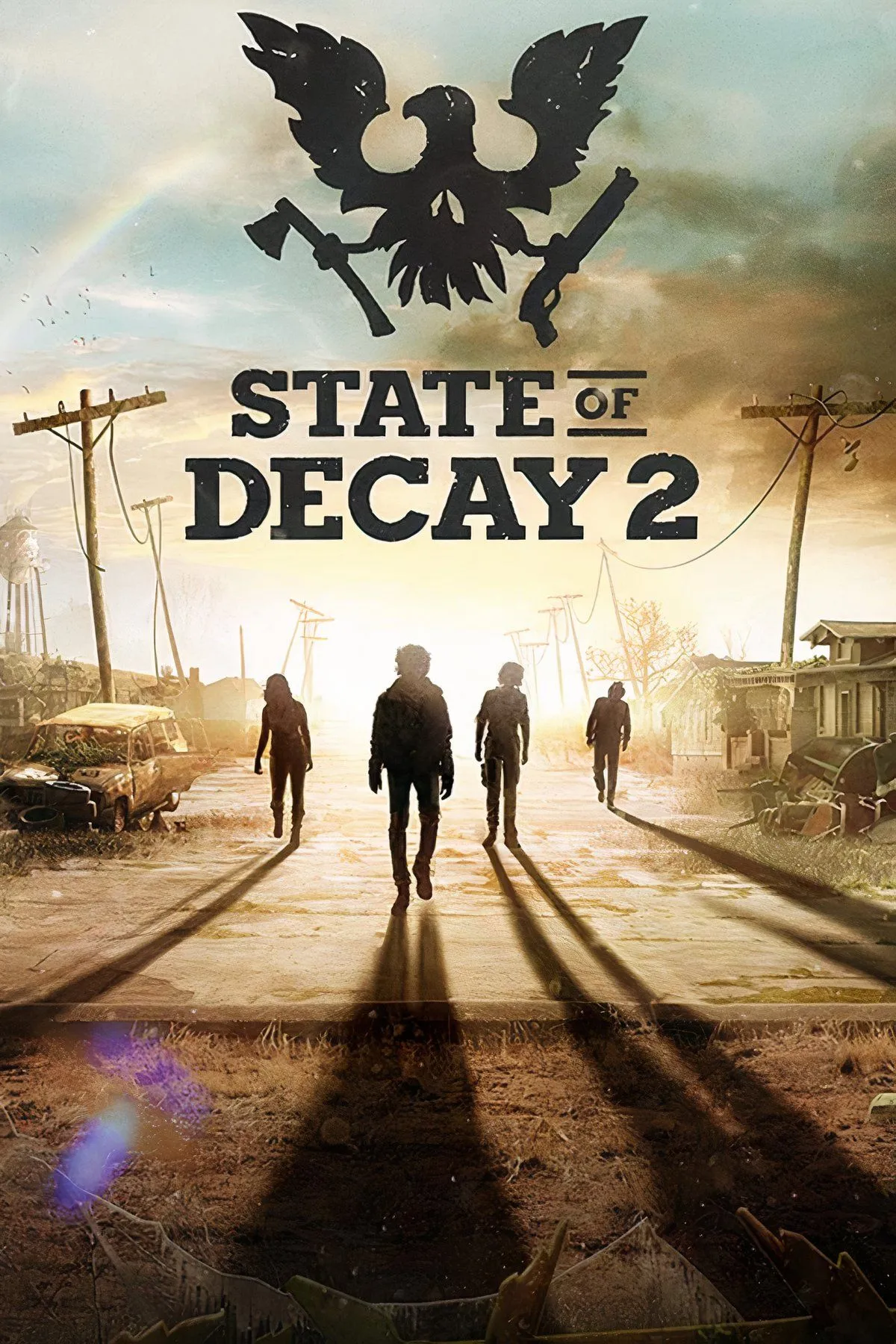 Một nhóm người sống sót đang khám phá một con phố đổ nát trong State of Decay 2