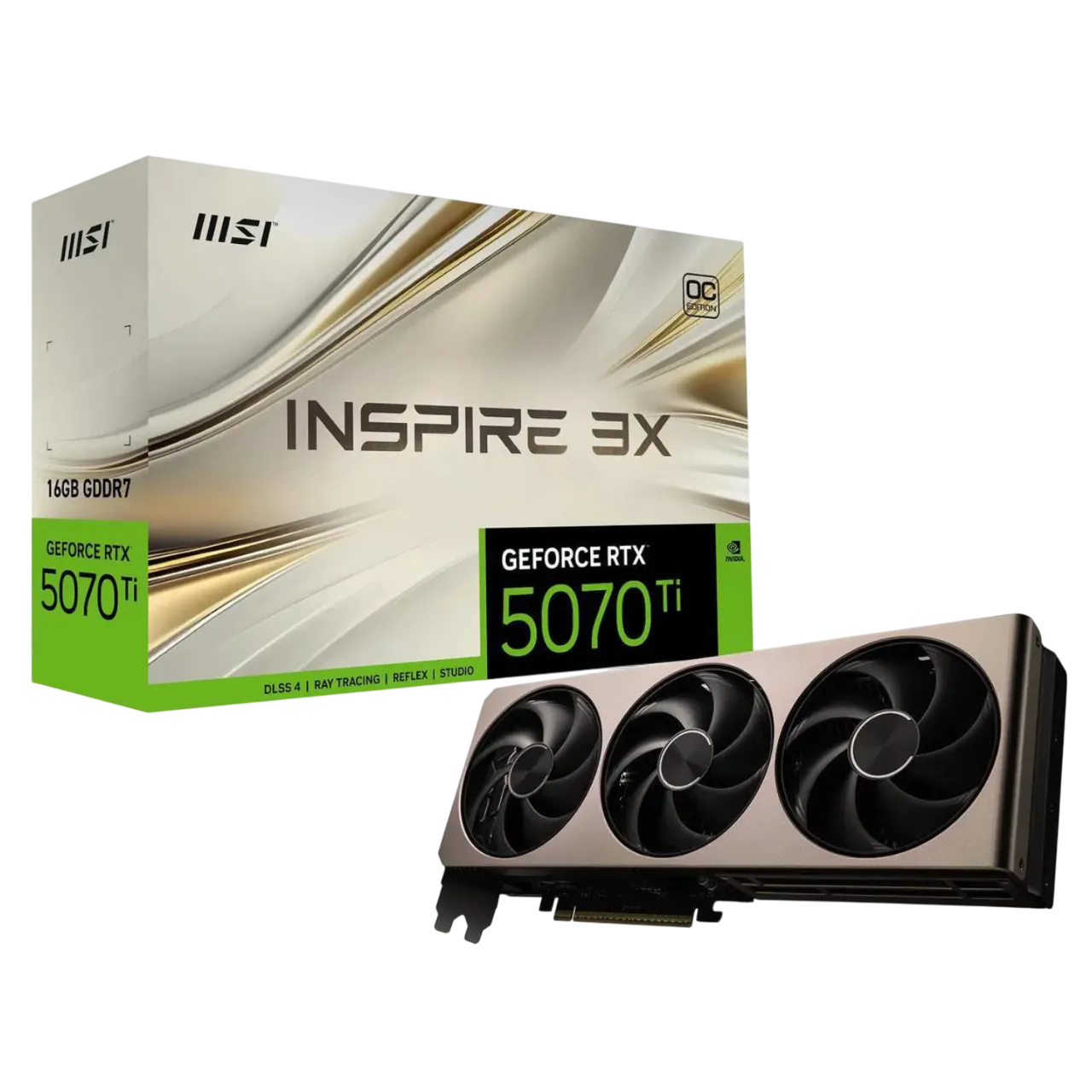 MSI GeForce RTX 5070 Ti với thiết kế ba quạt tản nhiệt