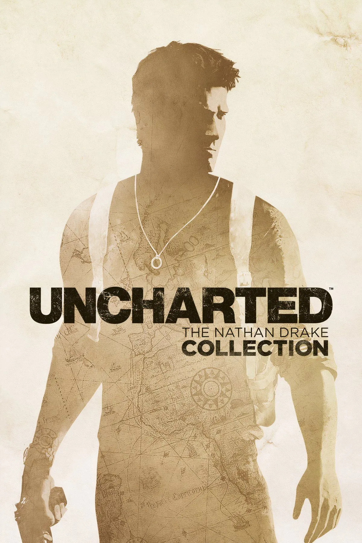 Nathan Drake bám trên toa tàu trật bánh đầy tuyết trong Uncharted 2