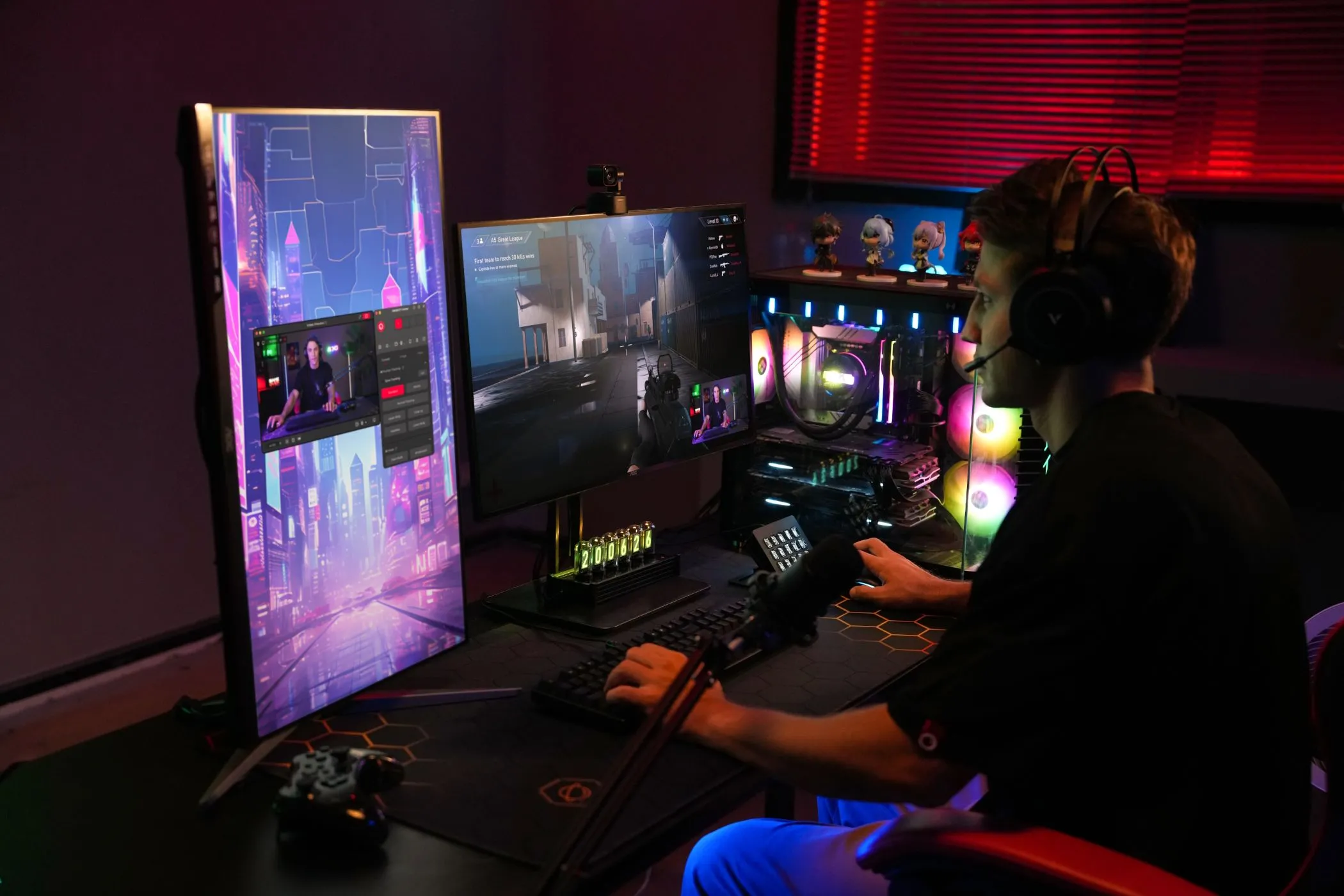 Người chơi game đang trải nghiệm trên máy tính, thể hiện lợi ích của SSD Gen 5 trong việc loại bỏ màn hình tải ẩn