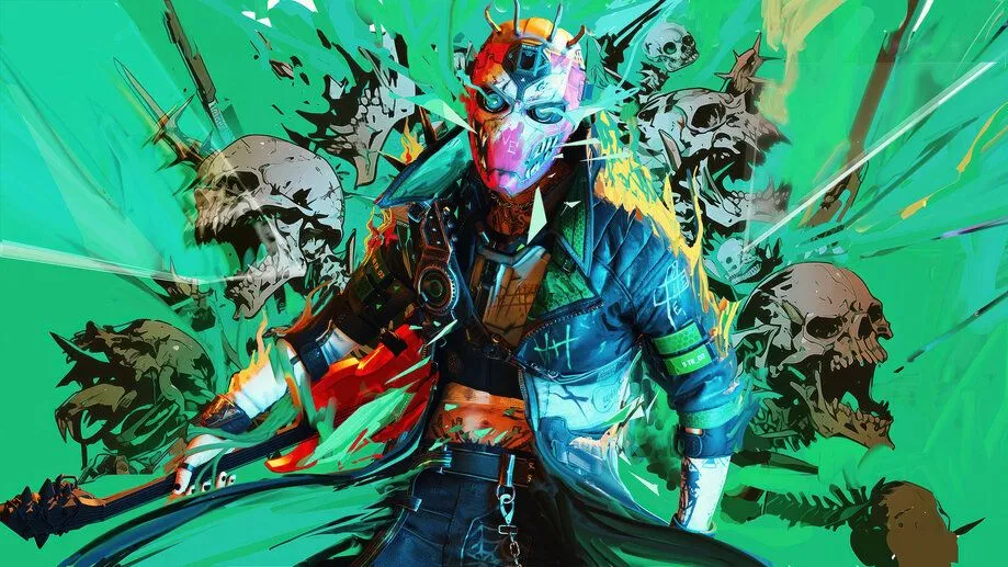 Nhân vật Axon trong game bắn súng chiến thuật FragPunk với thiết kế futuristic và vũ khí hiện đại