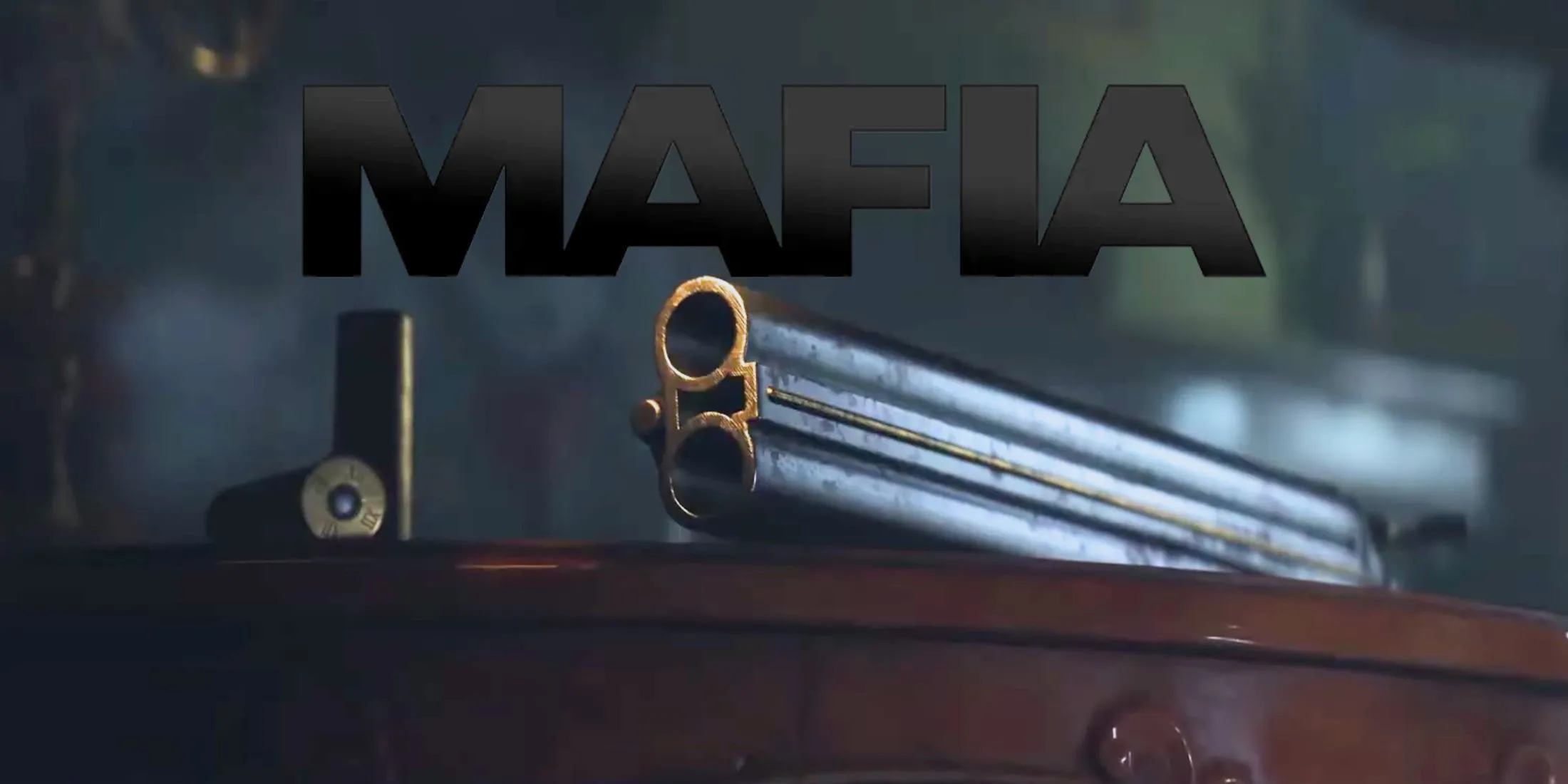 Nhân vật cầm súng trong một cảnh hành động của Mafia: The Old Country, nhấn mạnh yếu tố tội phạm