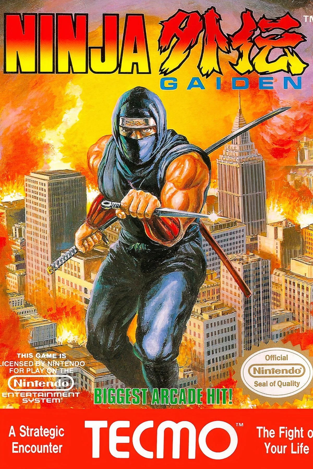 Ninja Ryu Hayabusa với thanh kiếm và các đòn thế đẹp mắt trong Ninja Gaiden