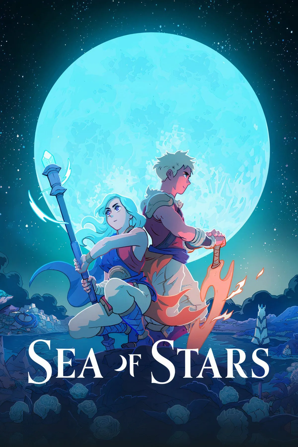Phong cách đồ họa pixel art của Sea of Stars, tựa game RPG theo lượt với yếu tố thời gian thực