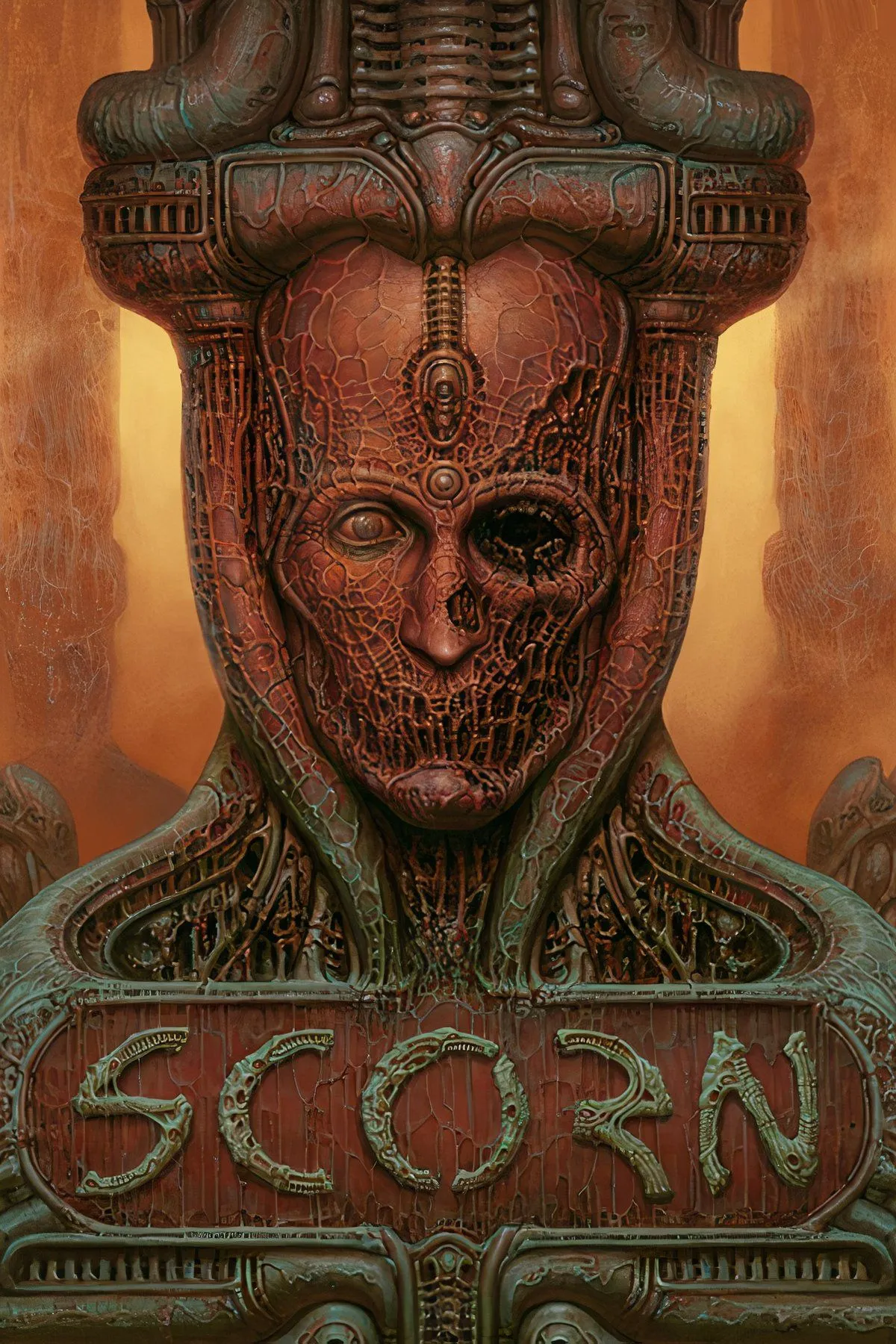 Phong cách đồ họa sinh cơ học ghê rợn của Scorn, lấy cảm hứng từ H.R. Giger