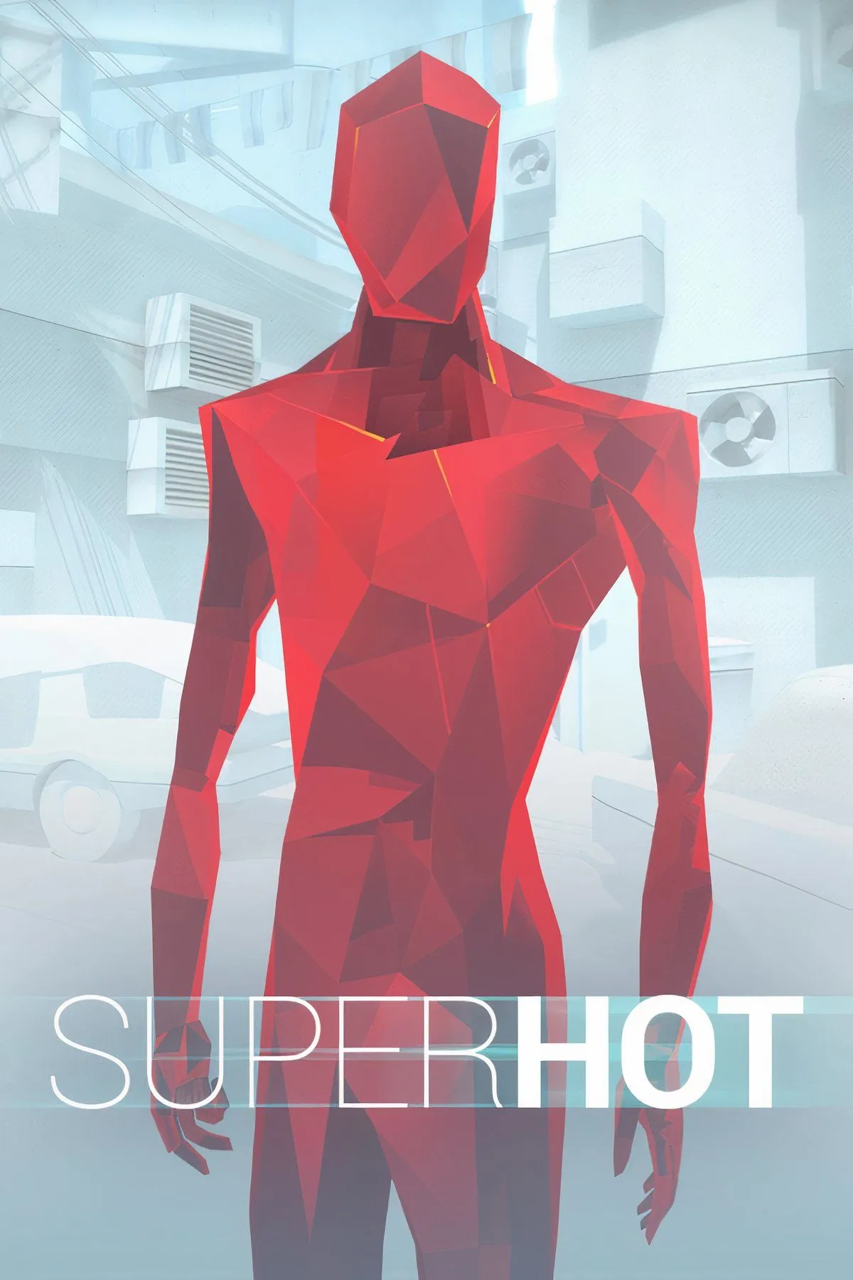 Phong cách đồ họa tối giản màu trắng và đỏ đặc trưng của tựa game bắn súng Superhot