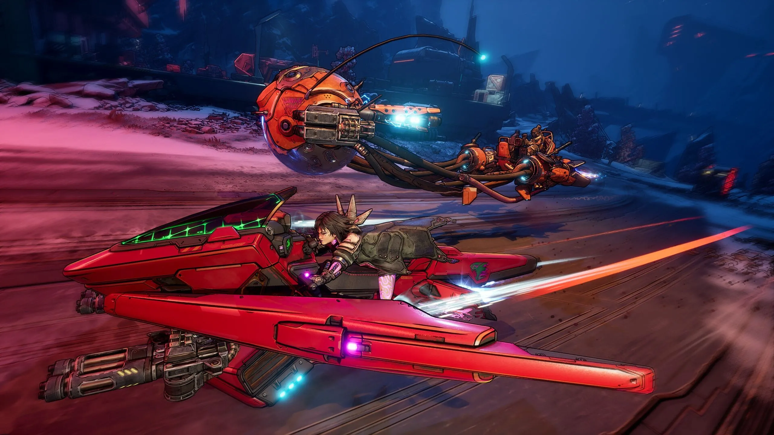 Phương tiện Digirunner mới trong Borderlands 4, thể hiện cơ chế di chuyển linh hoạt