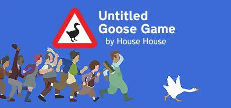 Poster game Untitled Goose Game, mô tả con ngỗng tinh quái