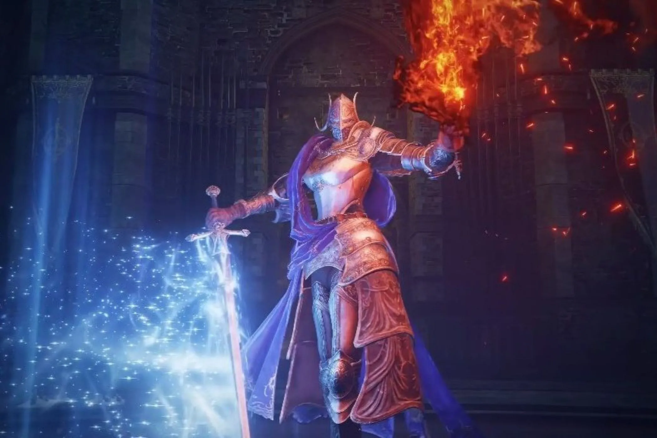 Rellana, Twin Moon Knight, chiến binh hùng mạnh trong Elden Ring DLC Shadow of the Erdtree với ma thuật và kiếm lửa