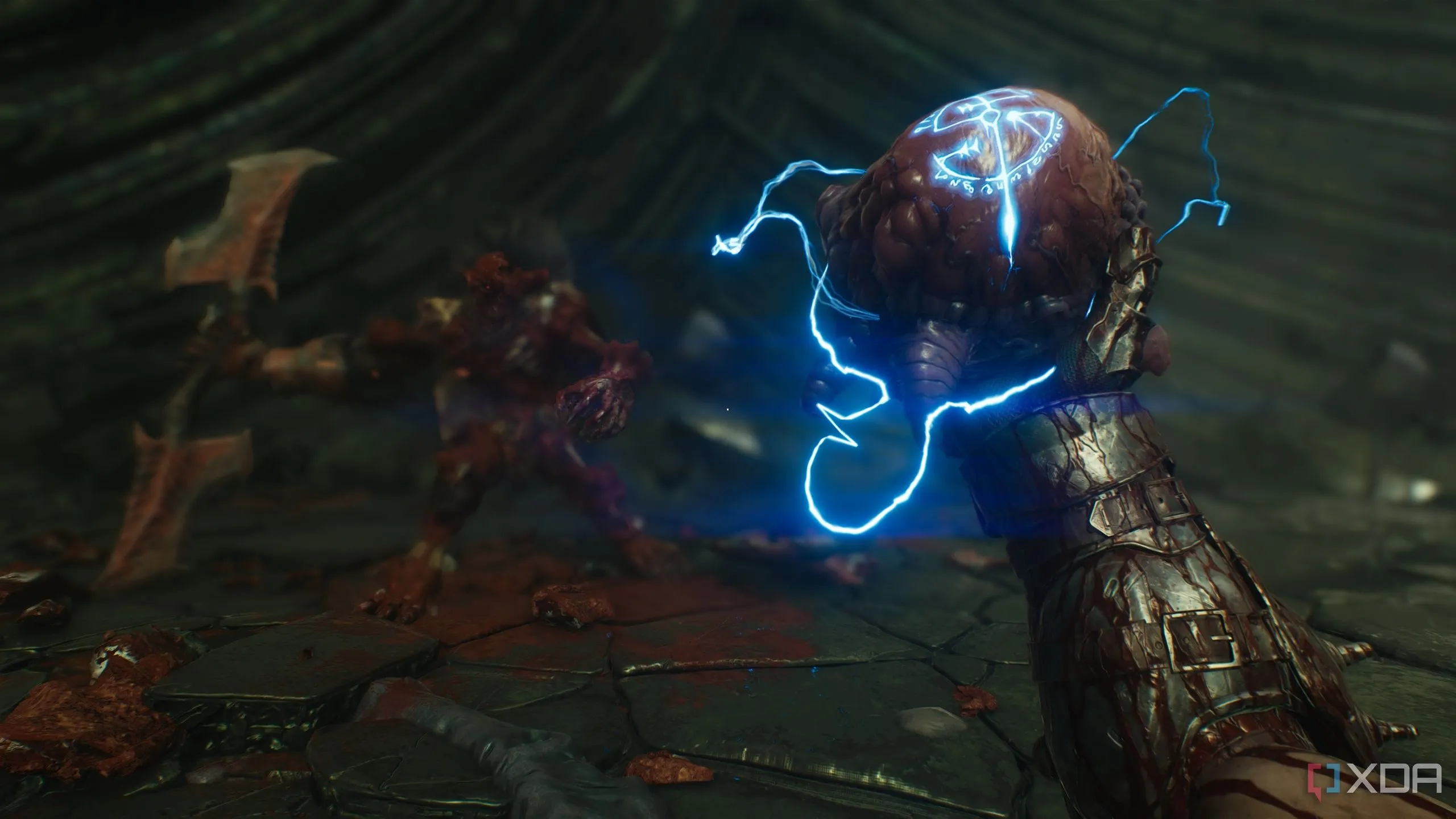 Slayer cầm Tinh chất Quỷ hồi máu tối đa trong chương 15 Doom: The Dark Ages