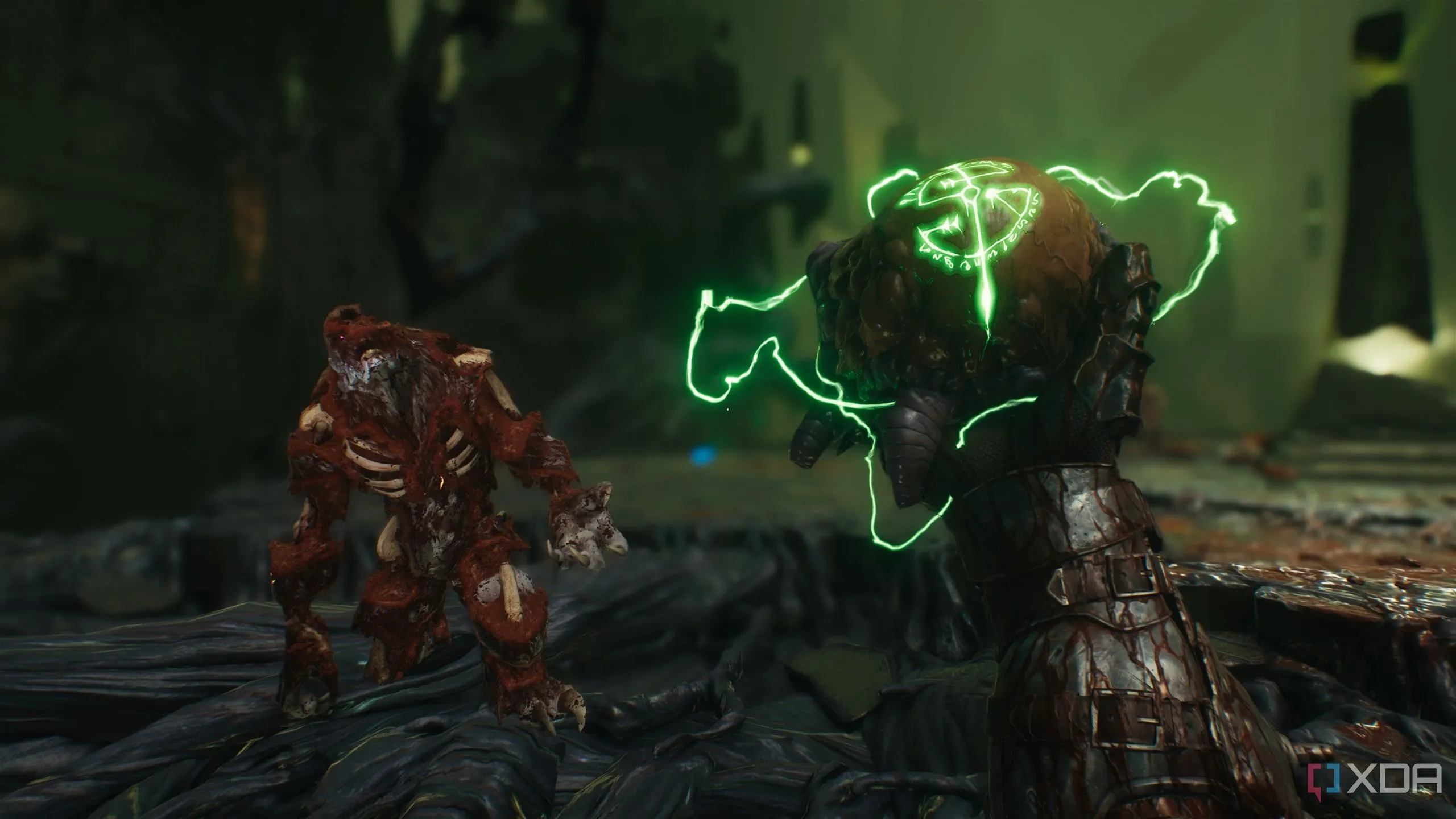 Slayer cầm Tinh chất Quỷ tăng giáp tối đa trong chương 15 Doom: The Dark Ages