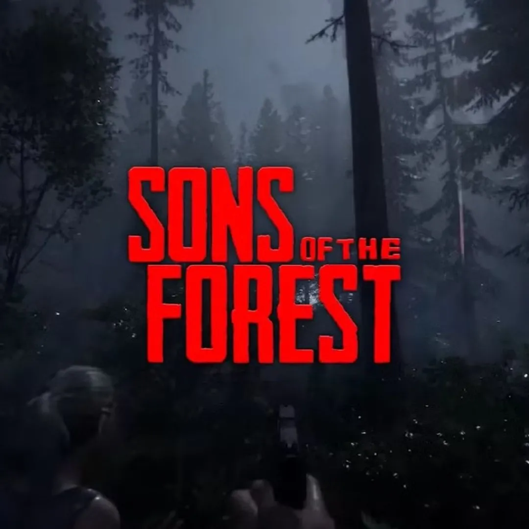 Sons of the Forest: nhân vật chính và Kevin đứng trong khu rừng đáng sợ
