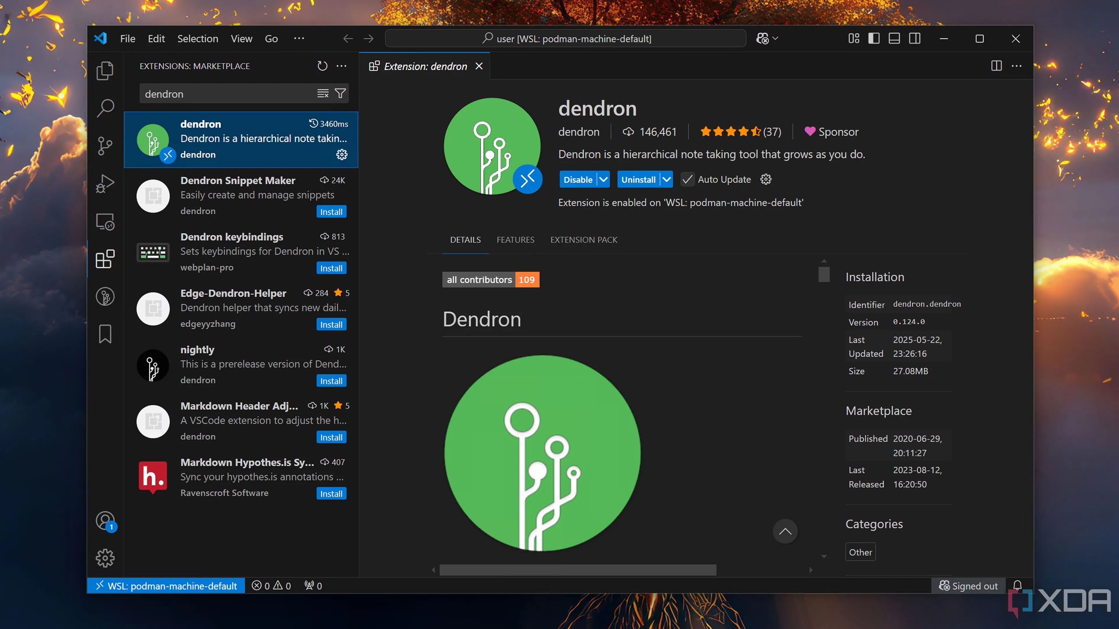 Sử dụng tiện ích mở rộng Dendron trong VS Code