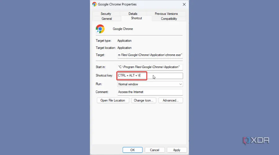 Tạo phím tắt tùy chỉnh cho Google Chrome trên Windows