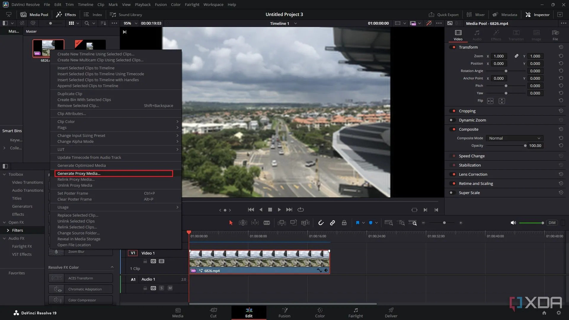 Tạo Proxy Media trong DaVinci Resolve để tăng tốc độ xử lý video 4K