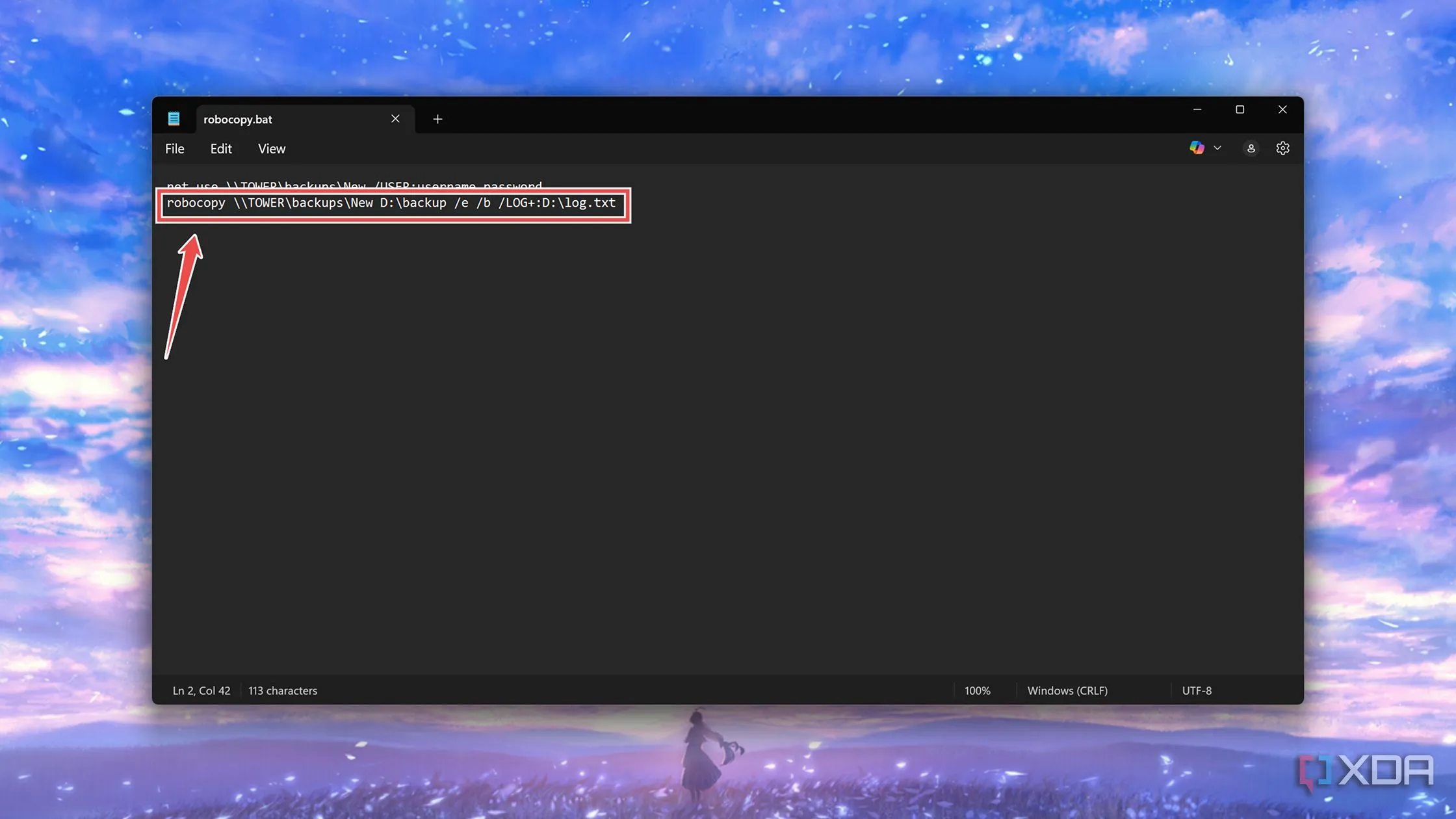 Tạo script Robocopy để sao chép dữ liệu
