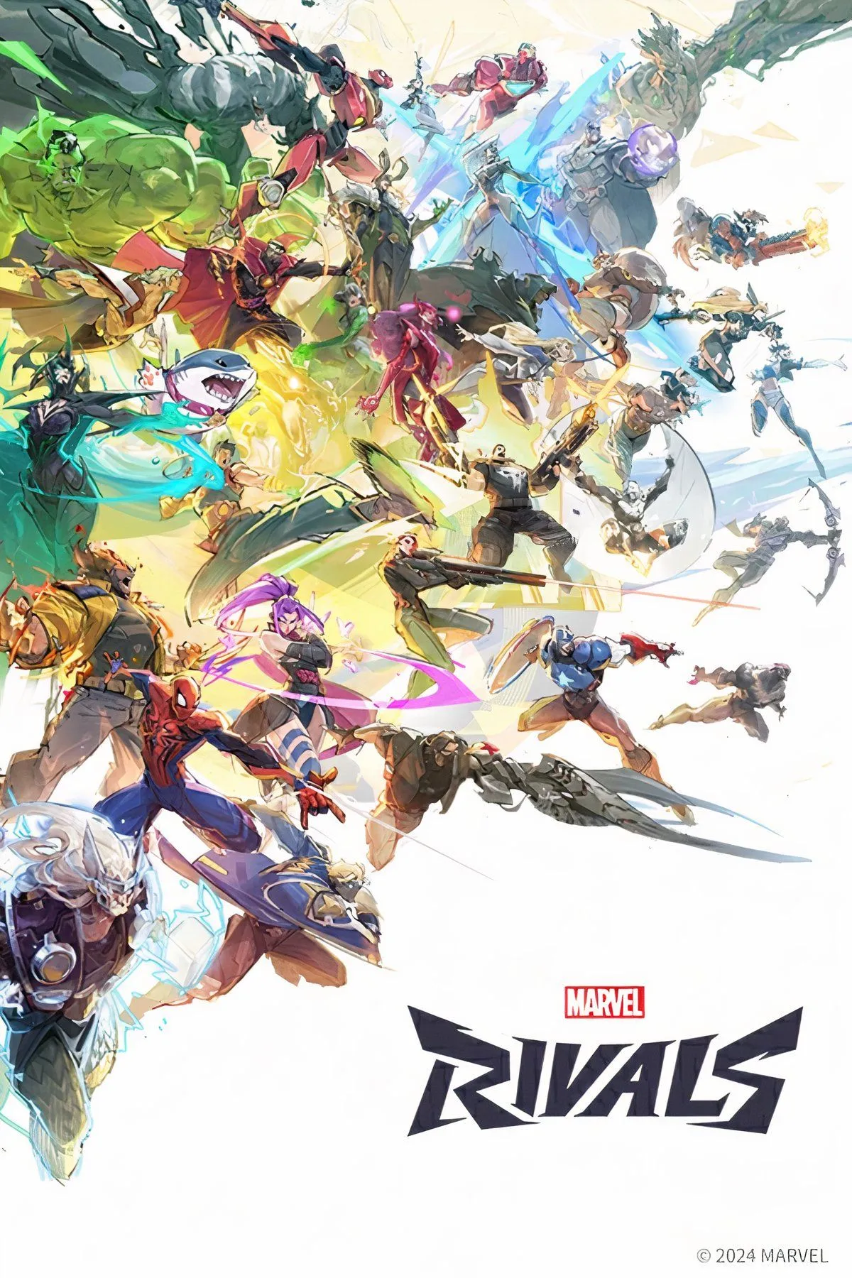 Tập hợp các nhân vật nổi bật trong Marvel Rivals, thể hiện sự đa dạng đội hình