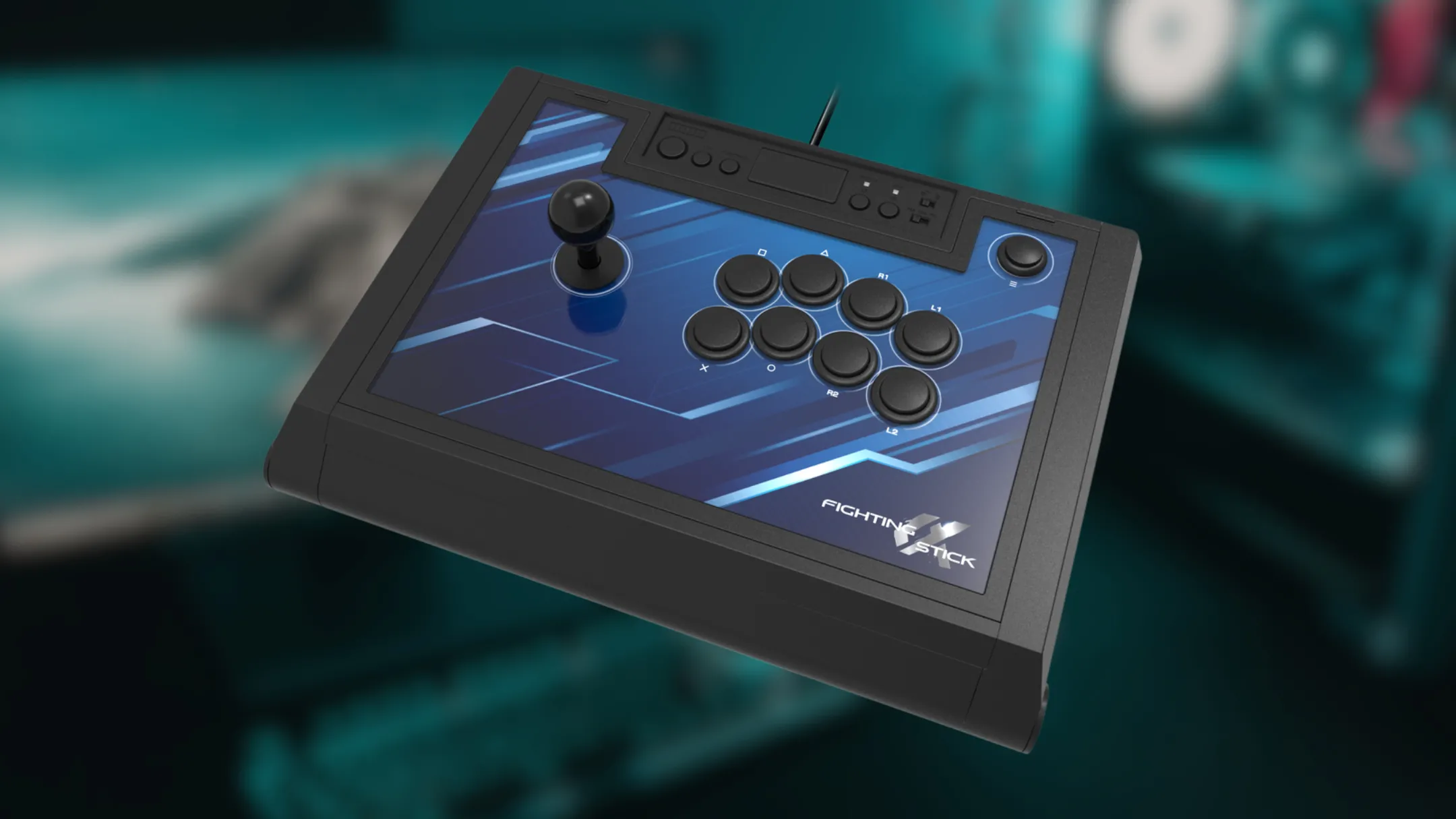 Tay cầm chơi game đối kháng chuyên nghiệp Hori Fight Stick Alpha cho PlayStation 5, minh họa cho phụ kiện game đối kháng trên Nintendo Switch 2