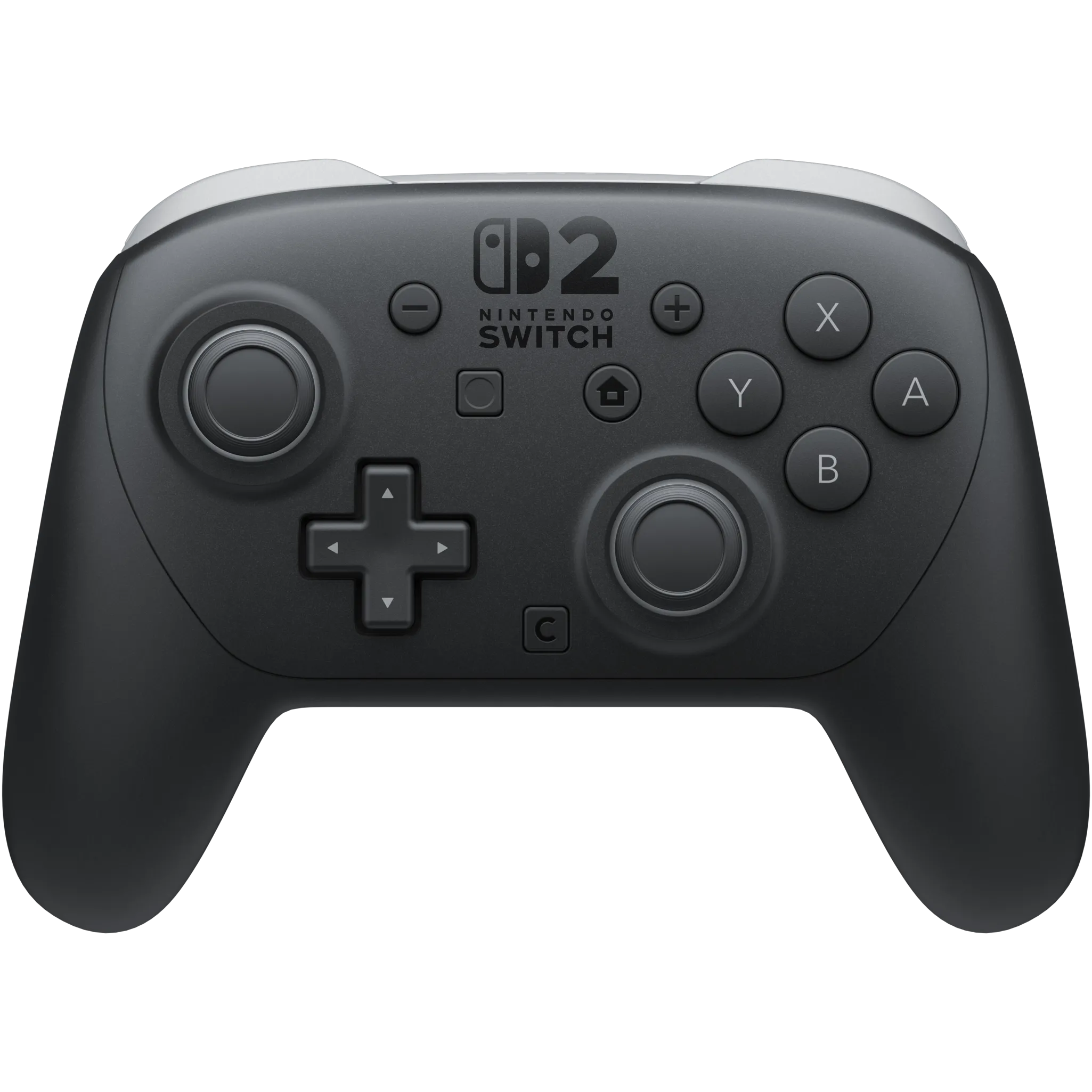 Tay cầm Nintendo Switch 2 Pro Controller màu đen, thiết kế công thái học mang lại cảm giác cầm nắm thoải mái và độ chính xác cao cho game thủ.