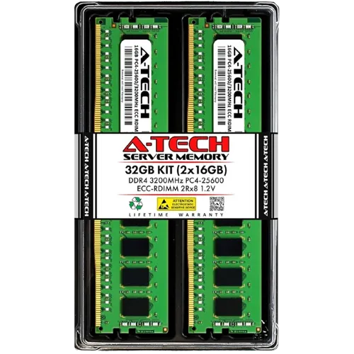 Thanh RAM A-Tech DDR4 3200MHz ECC chuyên dụng cho máy chủ và workstation