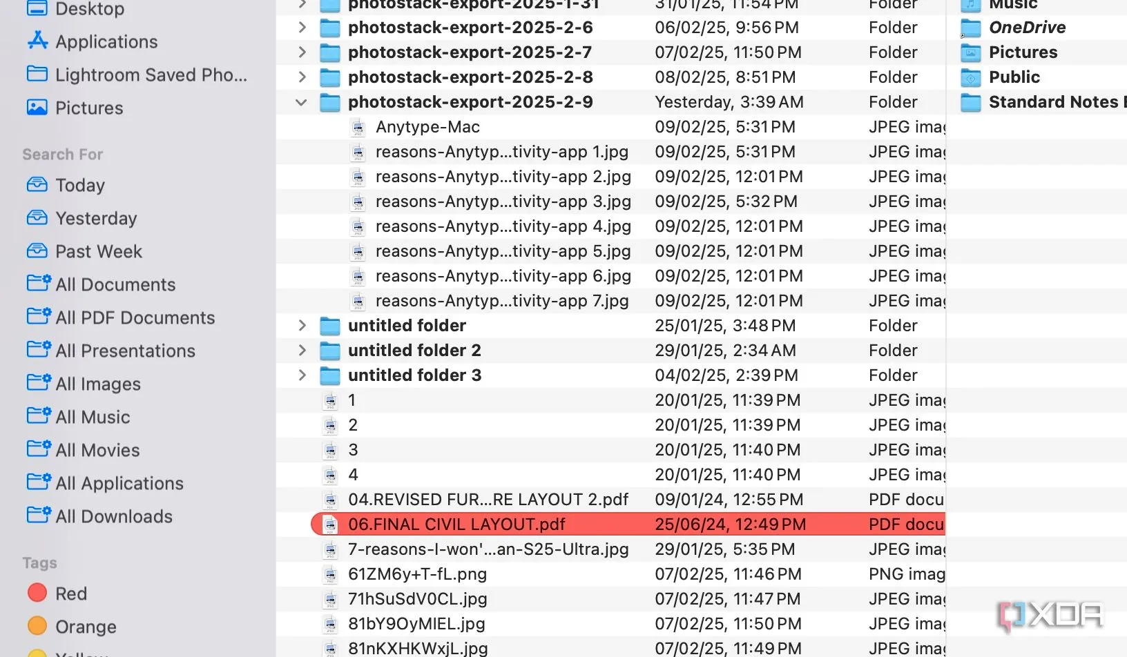 Thanh tìm kiếm nâng cao của Path Finder với nhiều bộ lọc để tìm kiếm tệp trên macOS