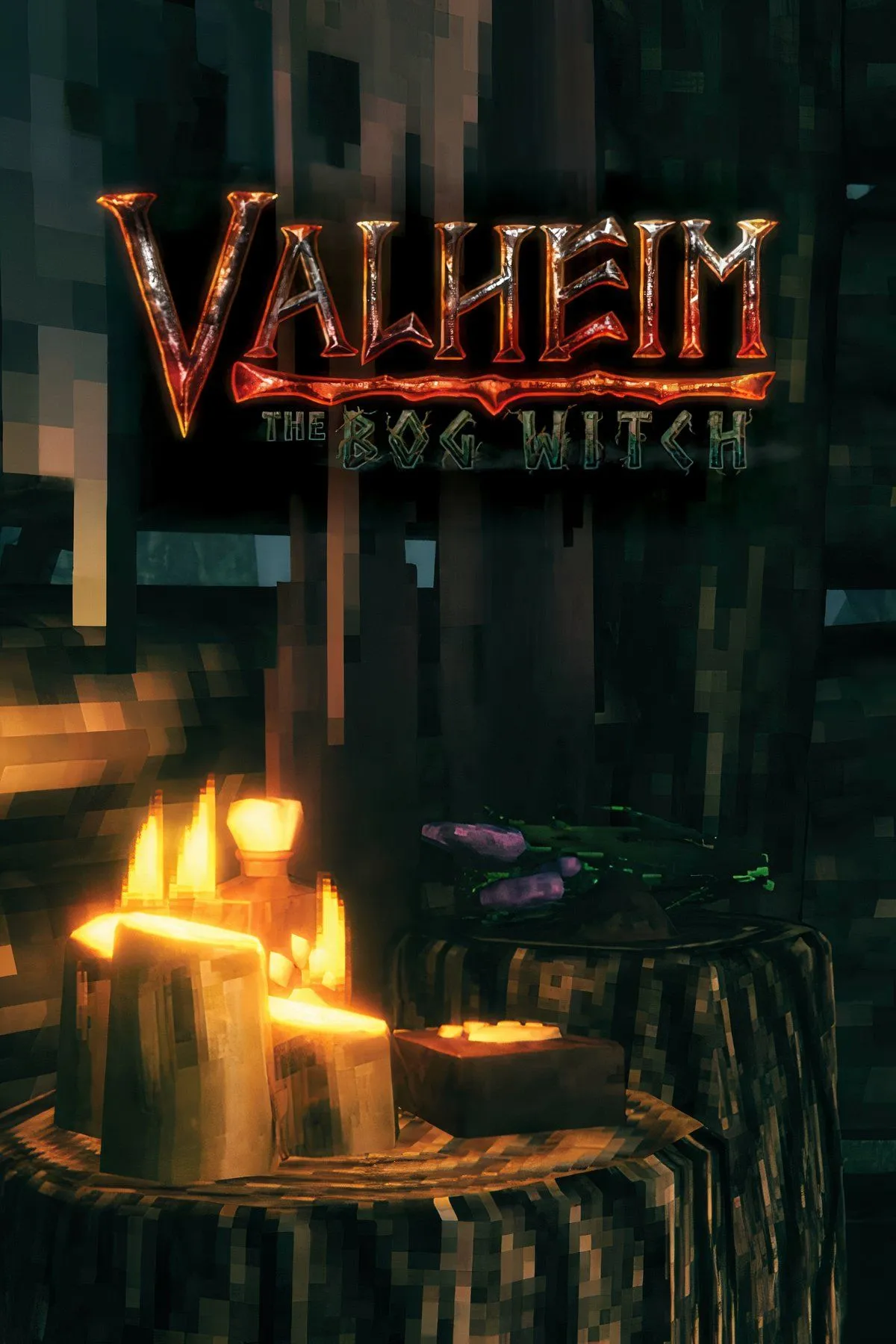 Thế giới Valheim với một nhân vật Viking và kiến trúc cổ xưa