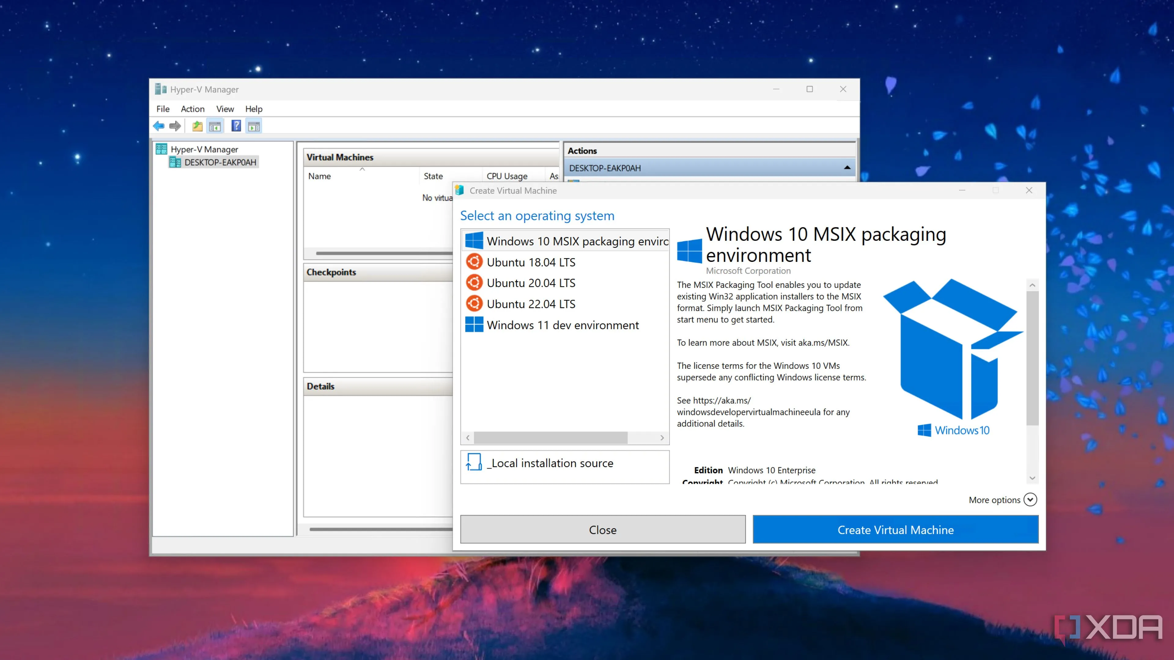 Thiết lập máy ảo Windows 11 trên Hyper-V