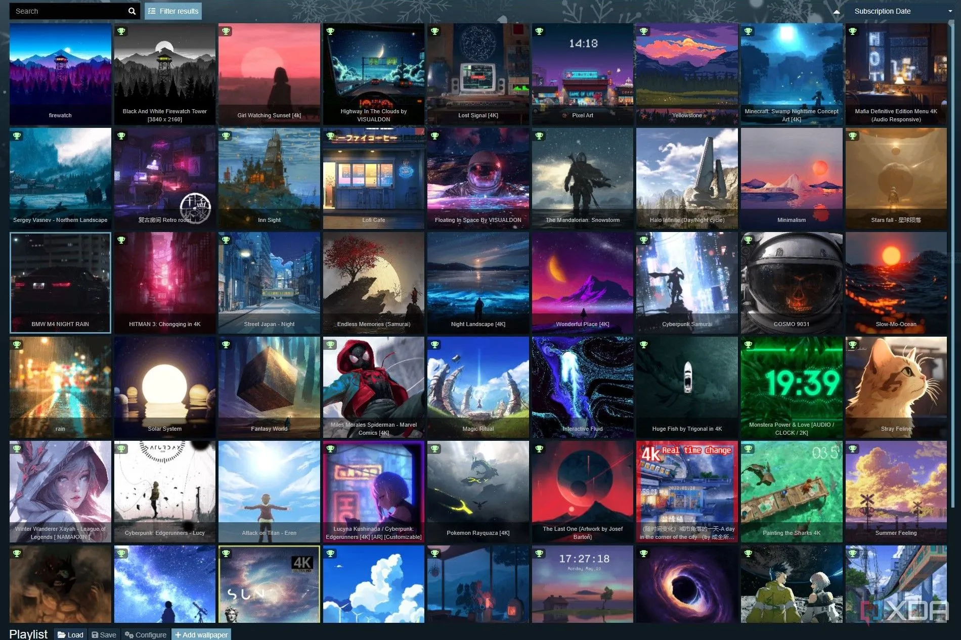 Thư viện hình nền động Wallpaper Engine với nhiều lựa chọn độc đáo