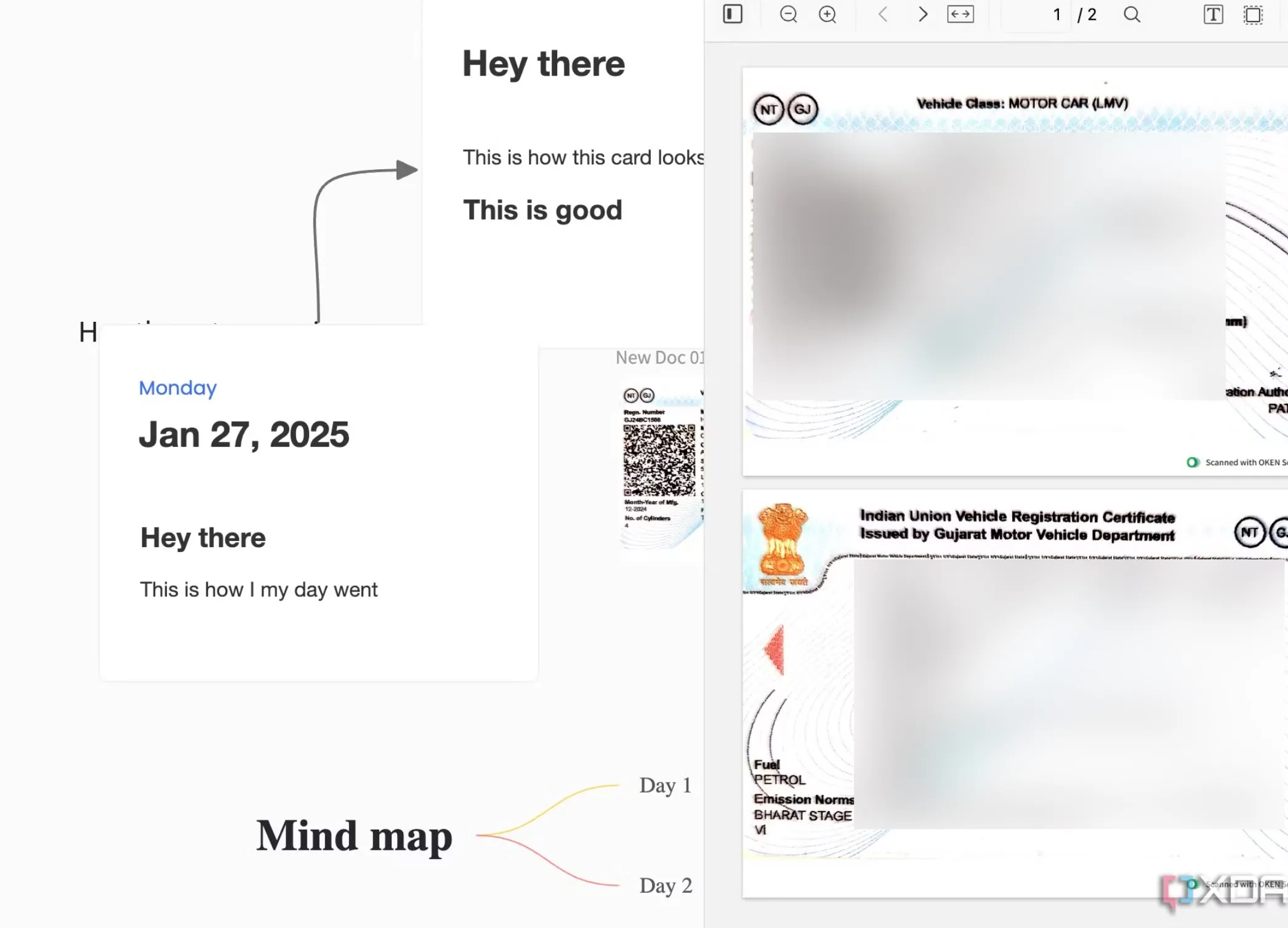 Tính năng chỉnh sửa PDF của Noteey, cho phép người dùng chú thích, highlight và tìm kiếm trực tiếp trong tài liệu, tích hợp vào kho kiến thức trực quan.