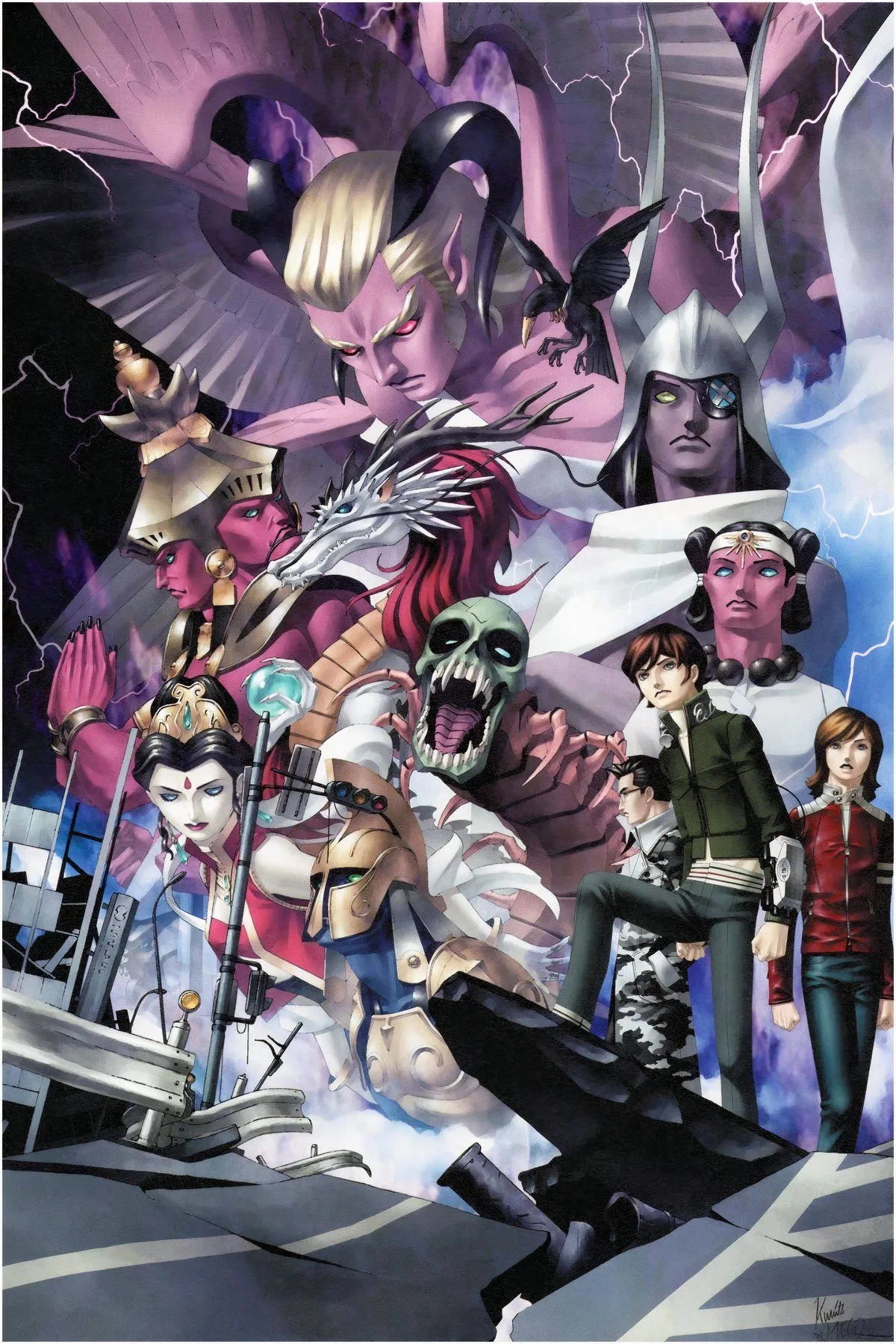 Tổng hợp hình ảnh gameplay của Shin Megami Tensei phiên bản GBA với bản vá tiếng Anh