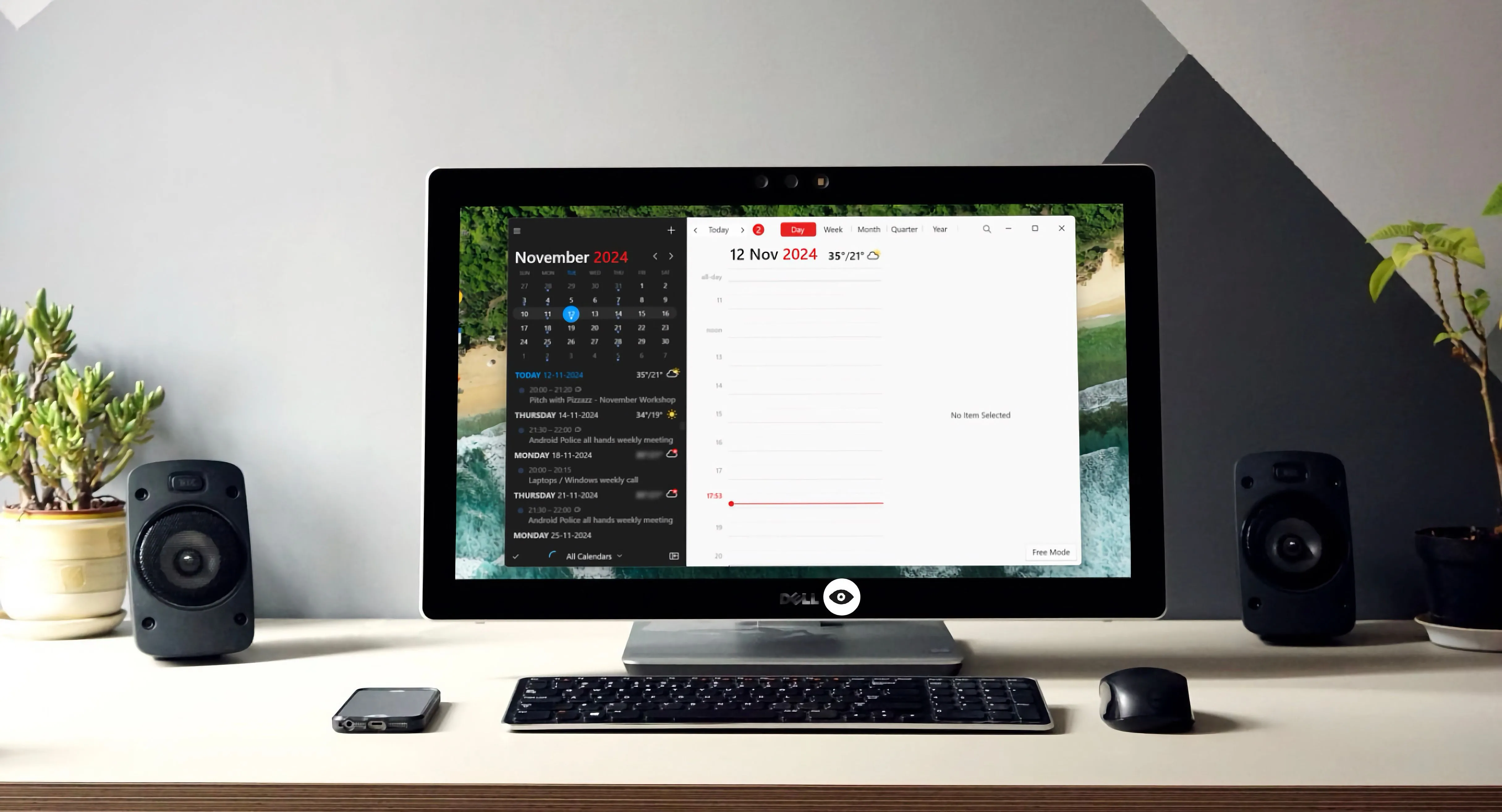 Trải nghiệm ứng dụng lịch Fantastical trên nền tảng Windows