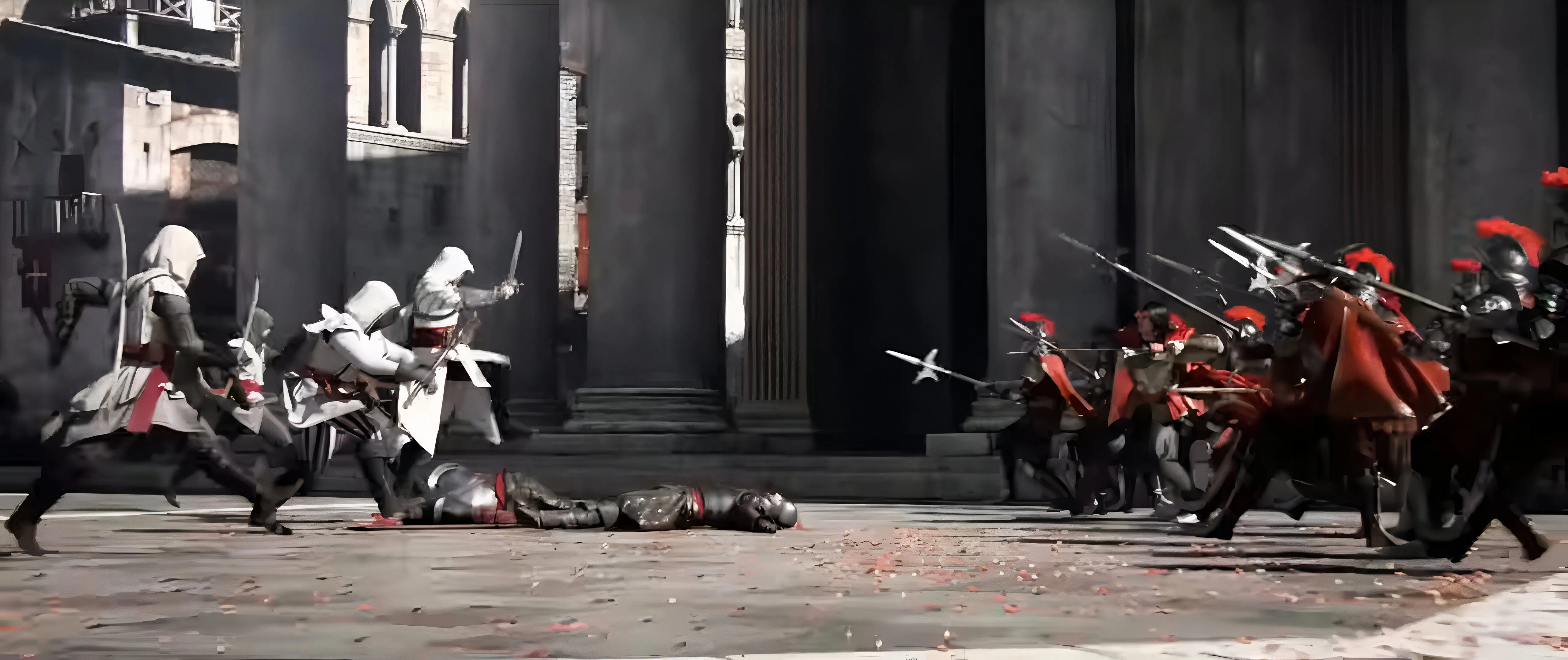 Trận chiến giữa Sát thủ và Hiệp sĩ Dòng đền trong Assassin's Creed