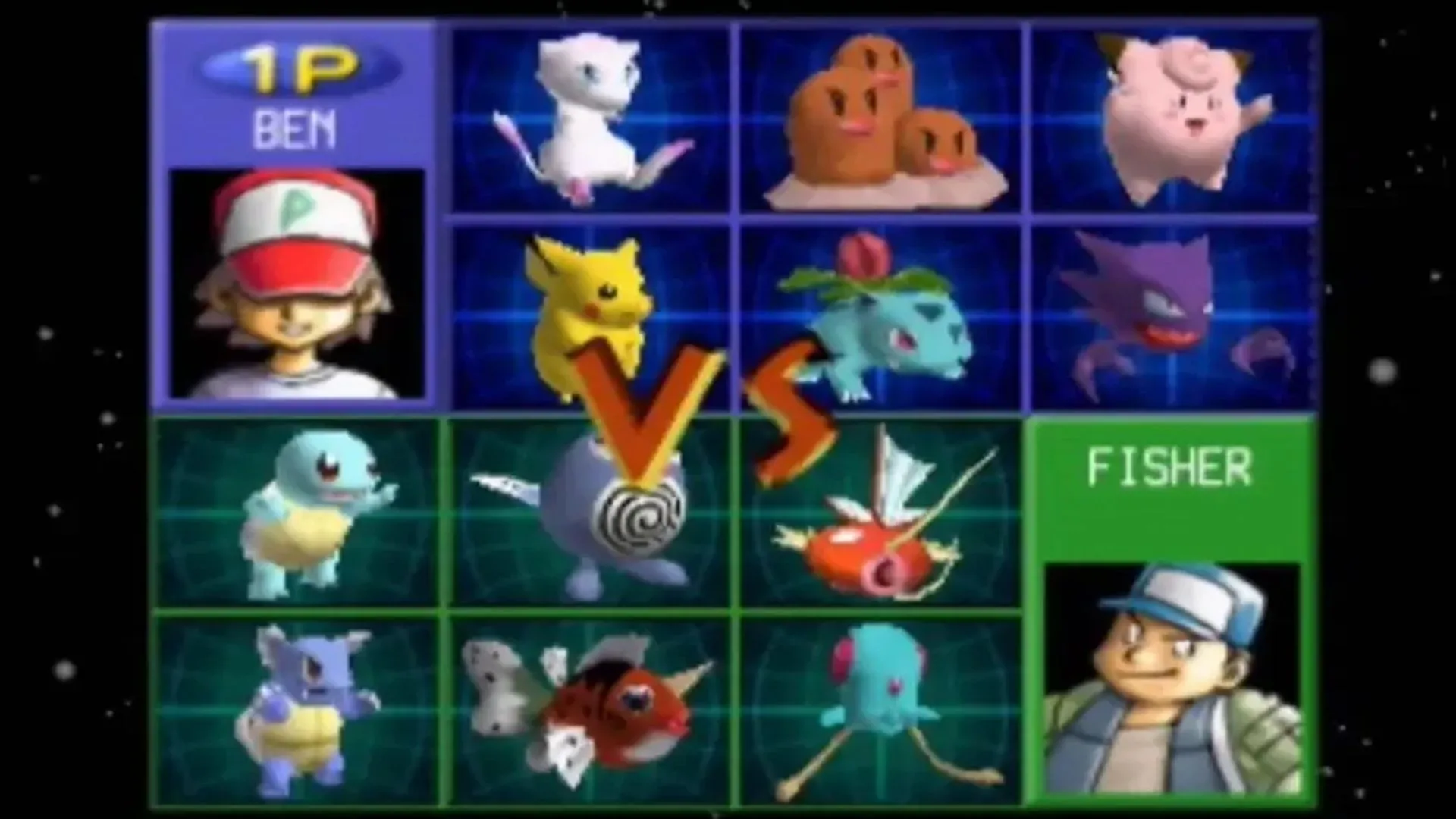 Trận đấu Pokémon đỉnh cao trong Pokémon Stadium, kết nối với Game Boy qua N64 Transfer Pack