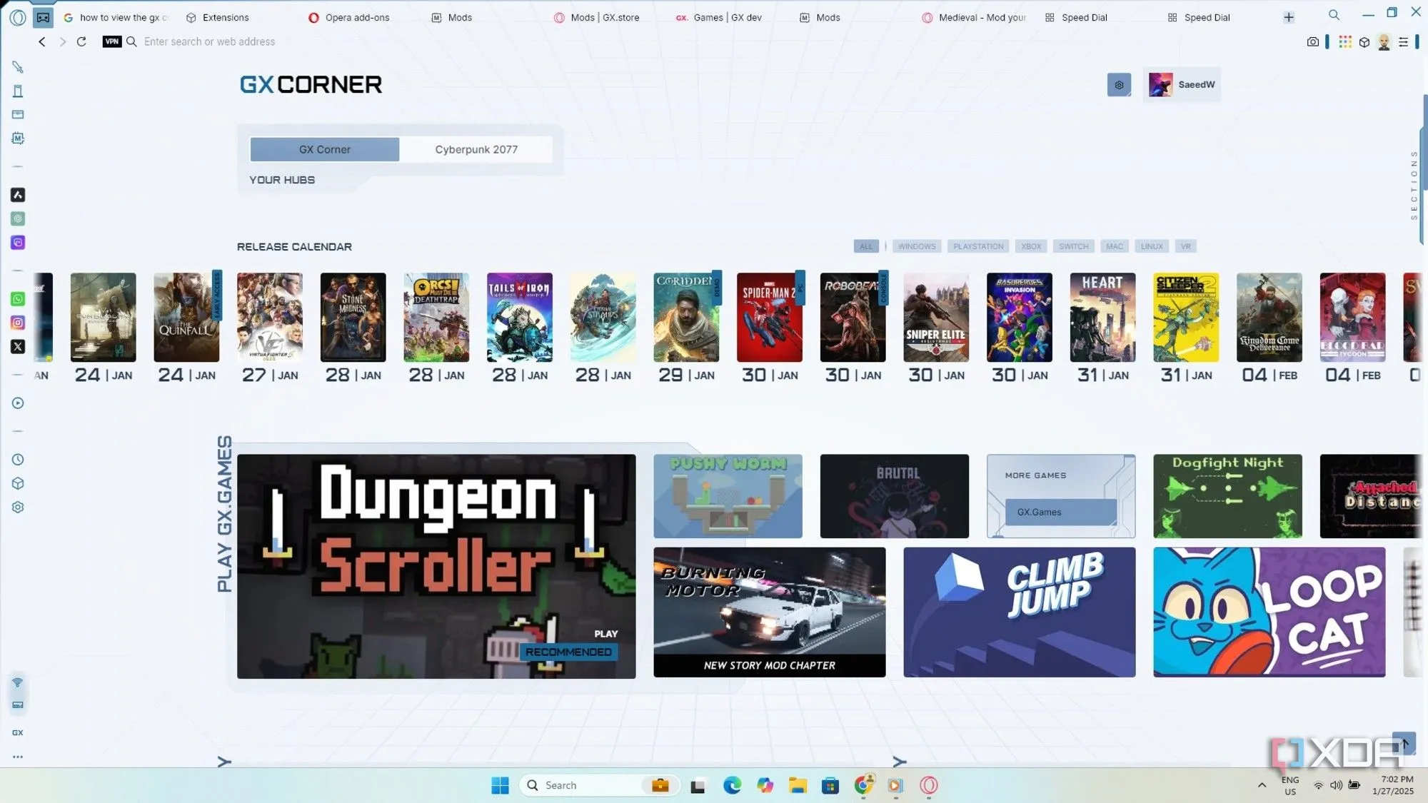 Trang GX Corner trên Opera GX cung cấp tin tức, lịch phát hành và ưu đãi game hấp dẫn.