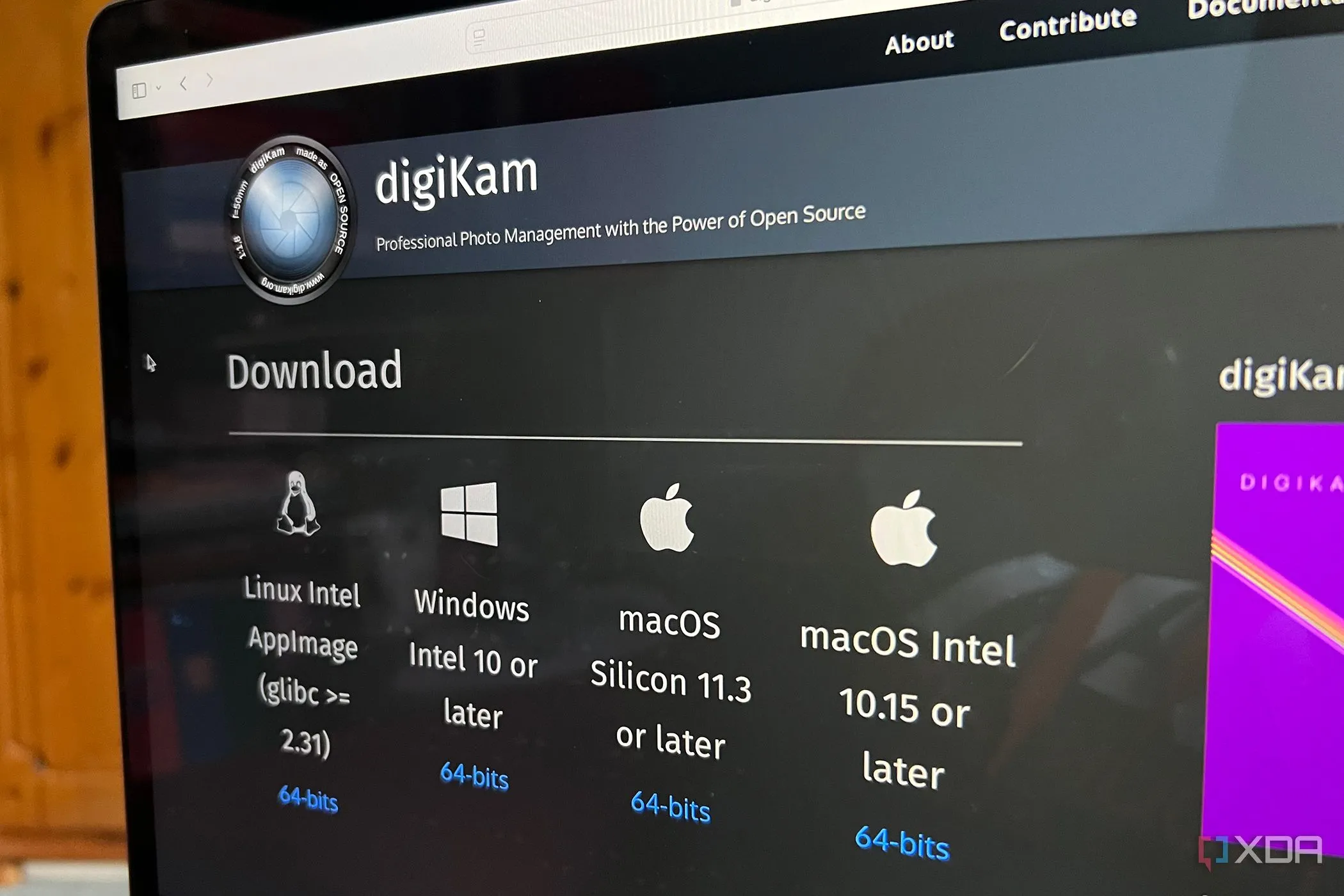 Trang tải DigiKam và các hệ điều hành được hỗ trợ