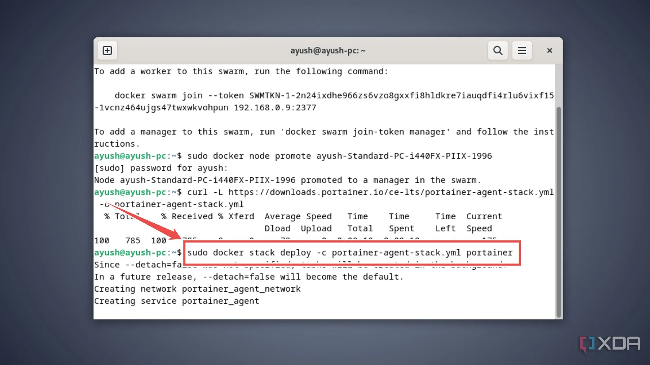 Triển khai một instance Portainer trên thiết lập Docker Swarm