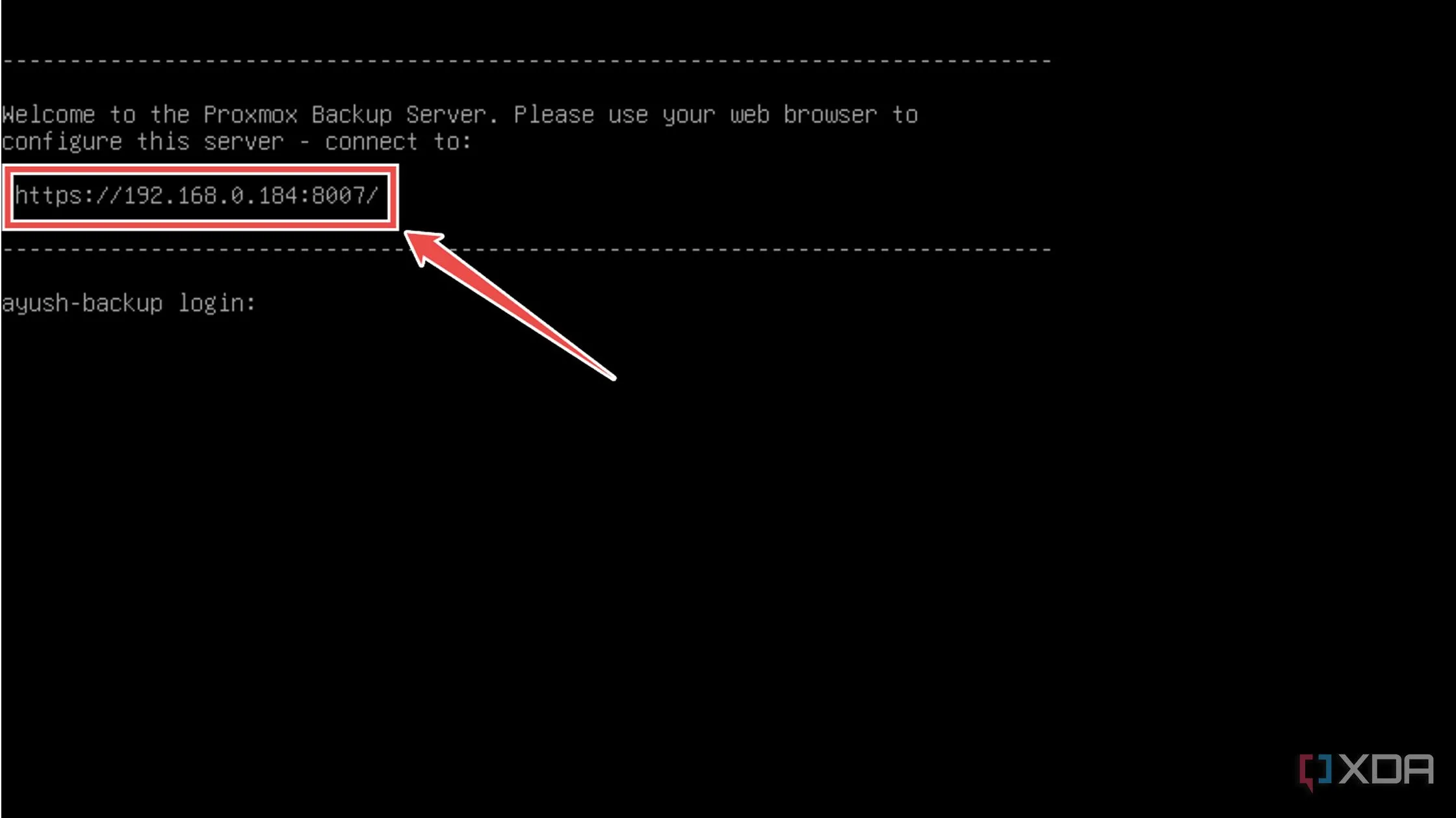 Truy cập giao diện quản lý web (Web UI) của Proxmox Backup Server qua trình duyệt.